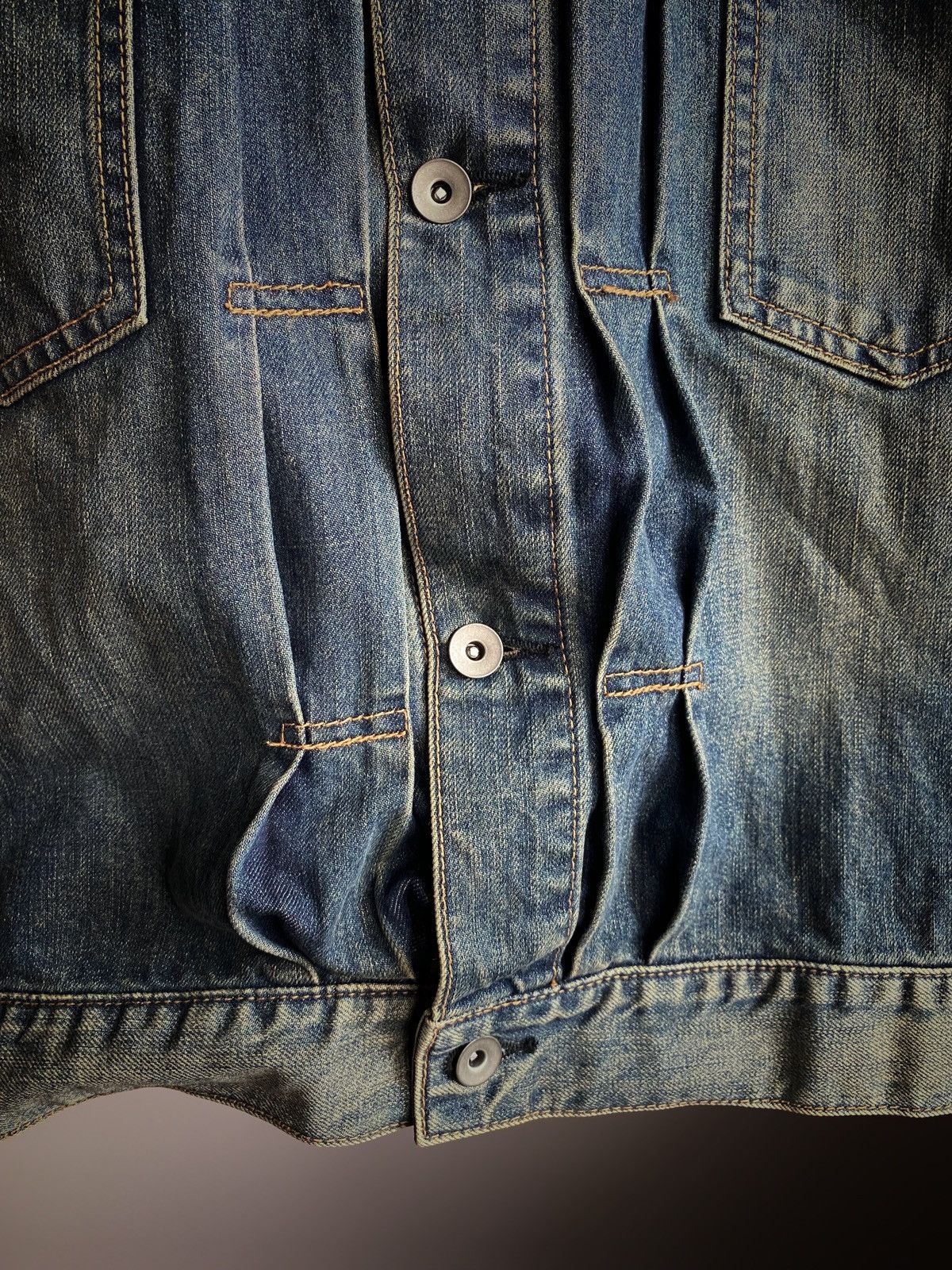 Japanese Brand Stooge&Co mud wash archive vkei denim jacket | Grailed
