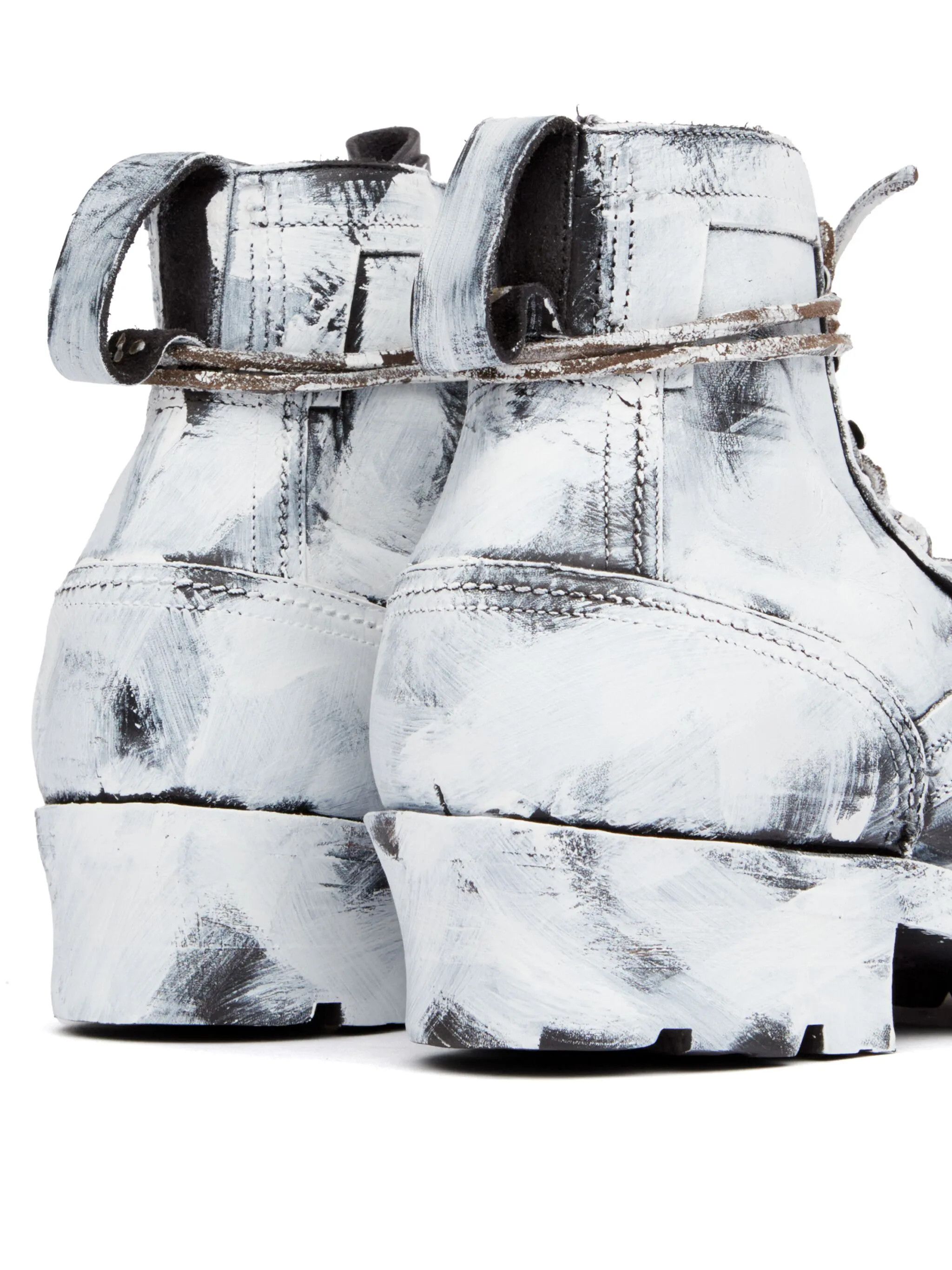 Maison Margiela o1w1db11225 Sierra Bianchetto Boots in White/Black Size US 12 / EU 45 - 5 Thumbnail