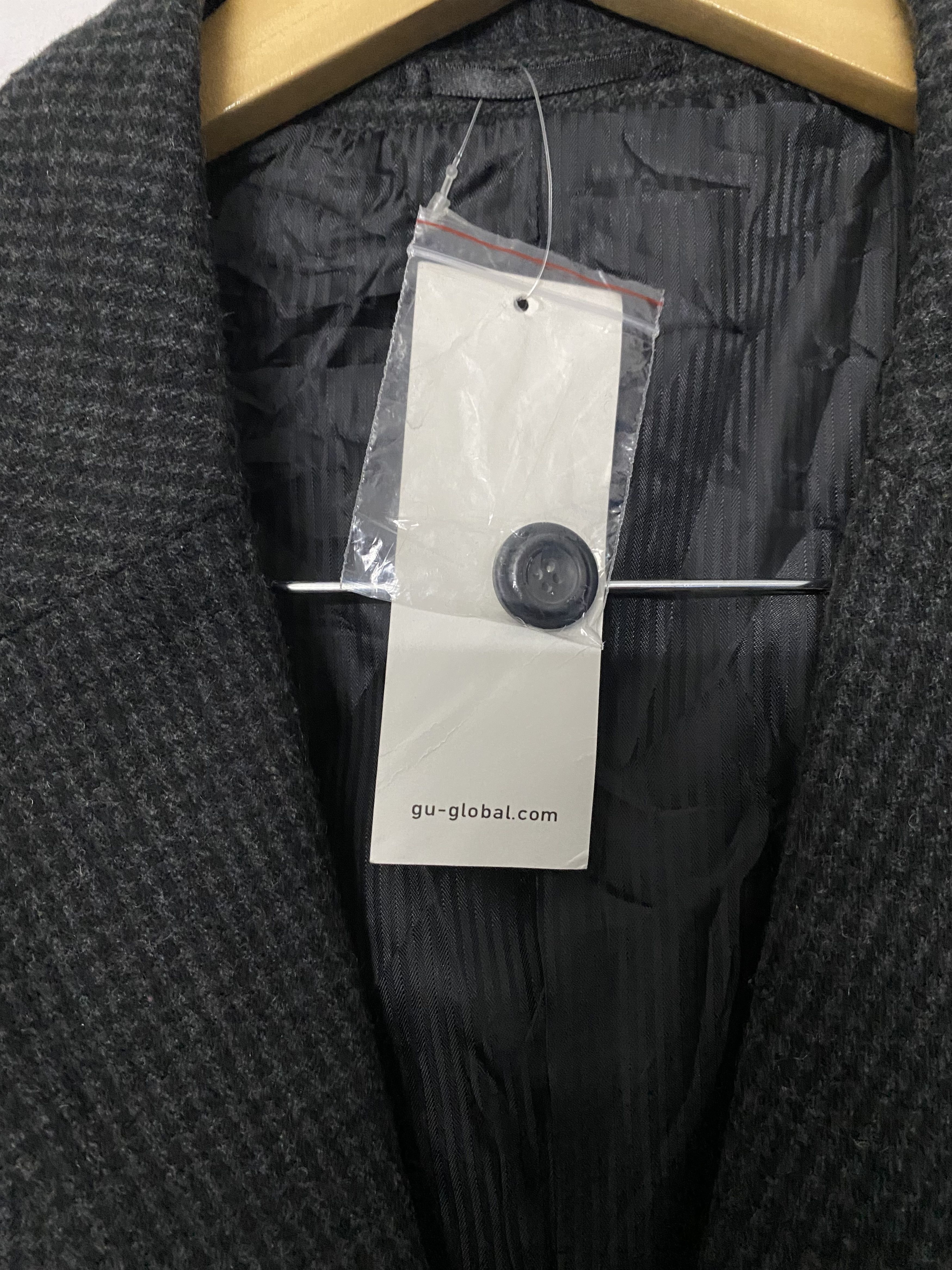 GU GU Japan Slim Fit Grey Herringbone Tweed Blazer Jacket Size US L / EU 52-54 / 3 - 4 Thumbnail
