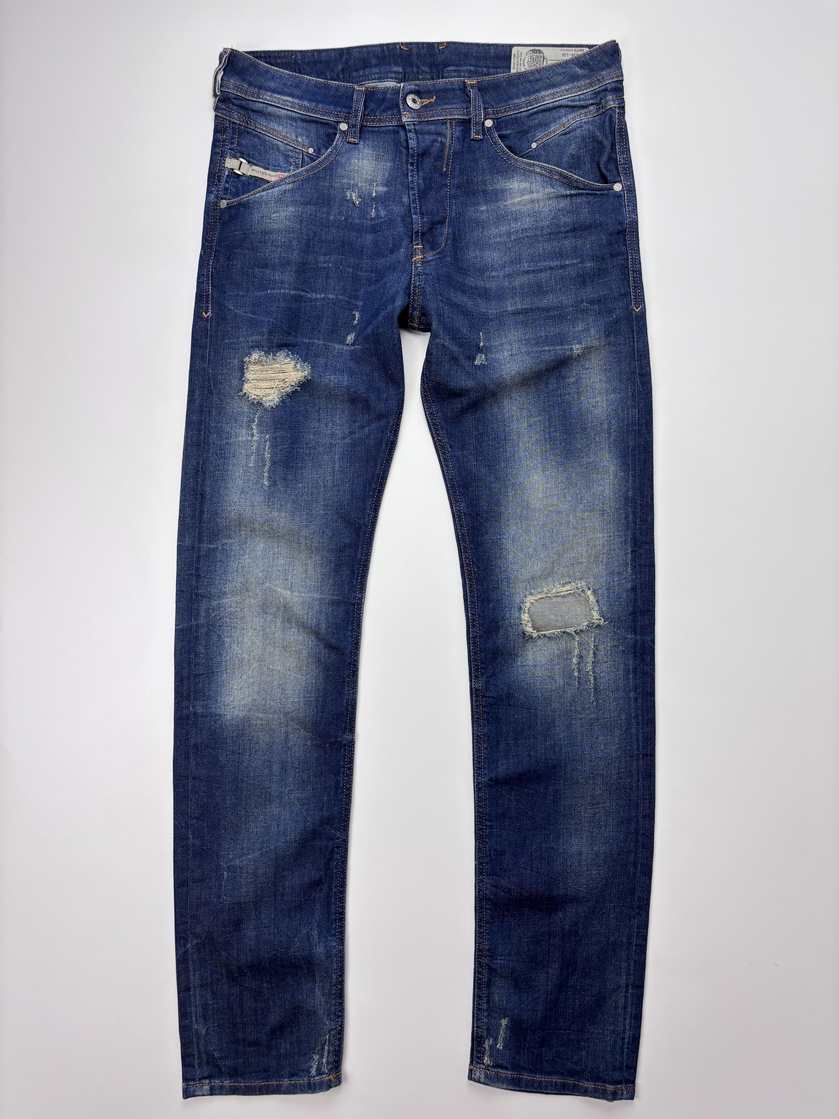 Diesel Diesel Belther Jeans Regular Slim Tapered Stretch 29x32 Size US 29 - 1 Thumbnail