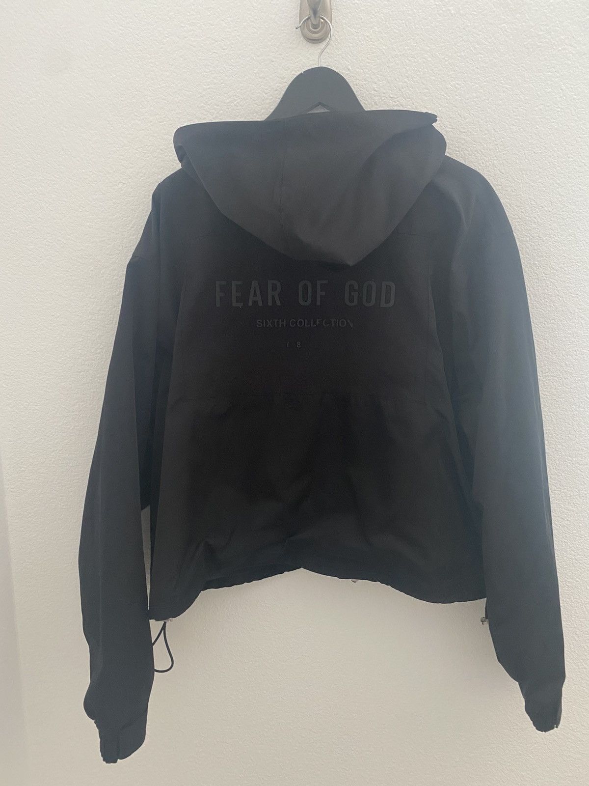 FEAR OF GOD 6th Nylon Rain Jacke Fear Of God Season six Men's black nylon jacket | eBay
