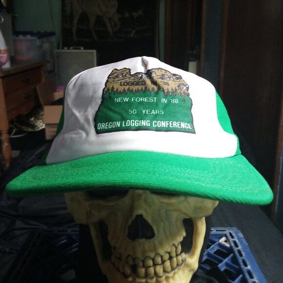 Other DS Vintage Oregon Logging Conference Snap Trucker Hat Cap Size ONE SIZE - 1 Thumbnail