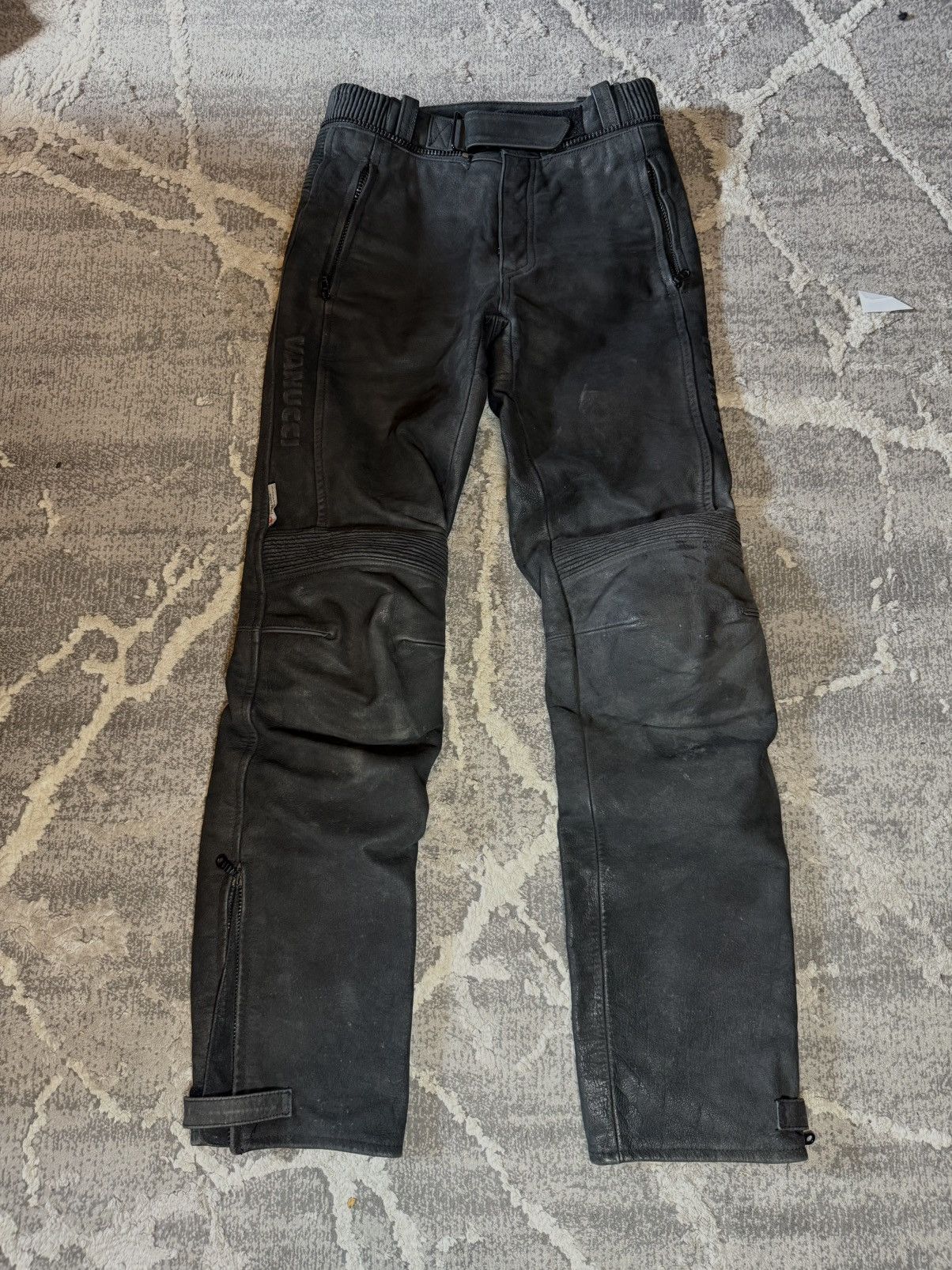 Vintage Vintage Moto Motorcycle Leather Pants Size US 31 - 1 Thumbnail