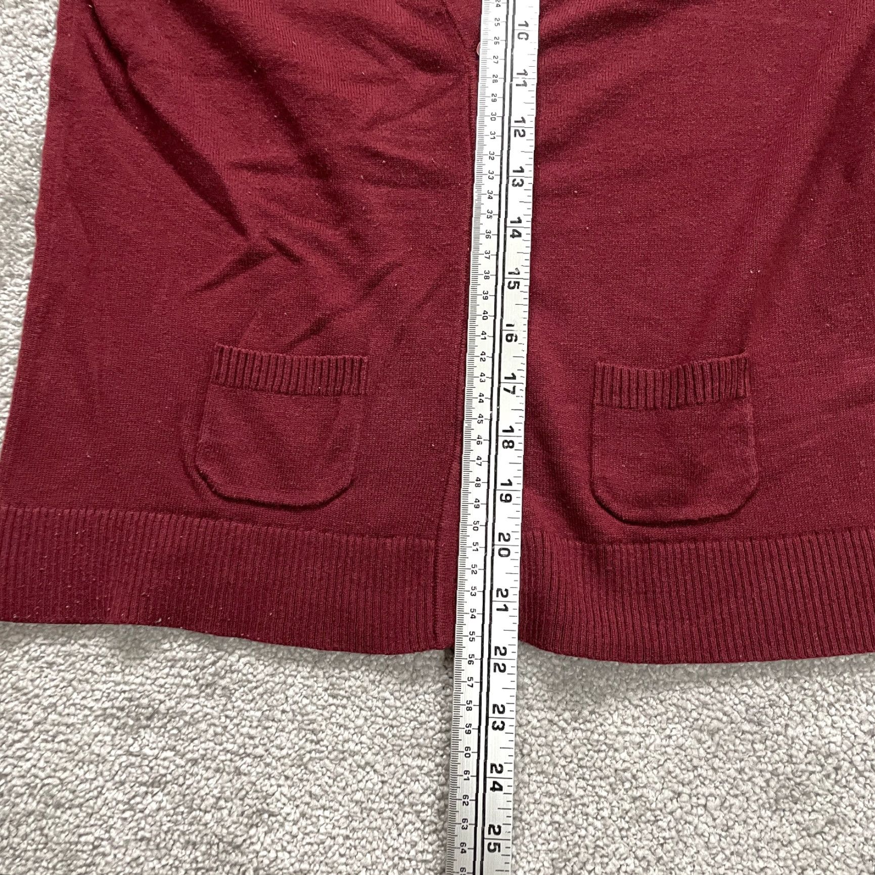 Lands' End VINTAGE Lands' End Women's Knit Cardigan Sweater XS Red Polka Dot Long Sleeve Pockets Casual Size XS / US 0-2 / IT 36-38 - 6 Thumbnail