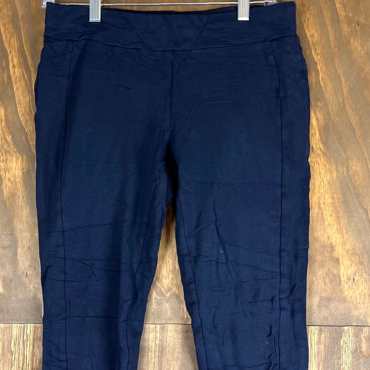 Loft VINTAGE LOFT Womens Pants Navy Blue Pull On Mid Rise Skinny Leggings Stretch Small Size 28" / US 6 / IT 42 - 2 Thumbnail