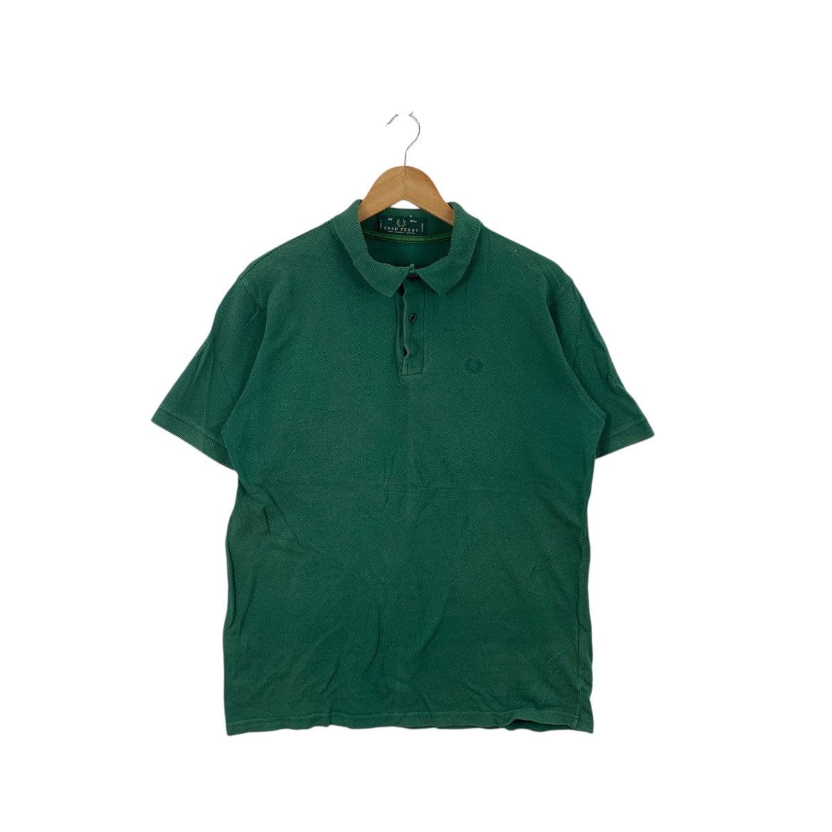 Fred Perry Vintage FRED PERRY Made In England Green Polo Tee Shirt Top Size US M / EU 48-50 / 2 - 1 Thumbnail
