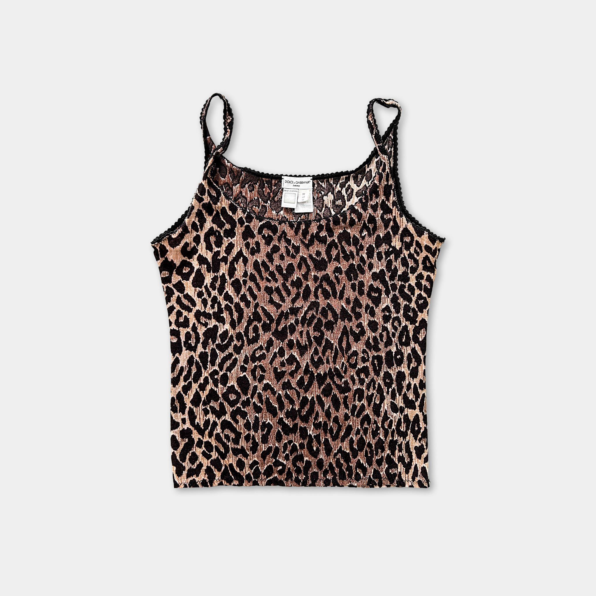 Dolce & Gabbana Dolce & Gabbana Animal Print Tank Top Size US M / EU 48-50 / 2 - 1 Thumbnail
