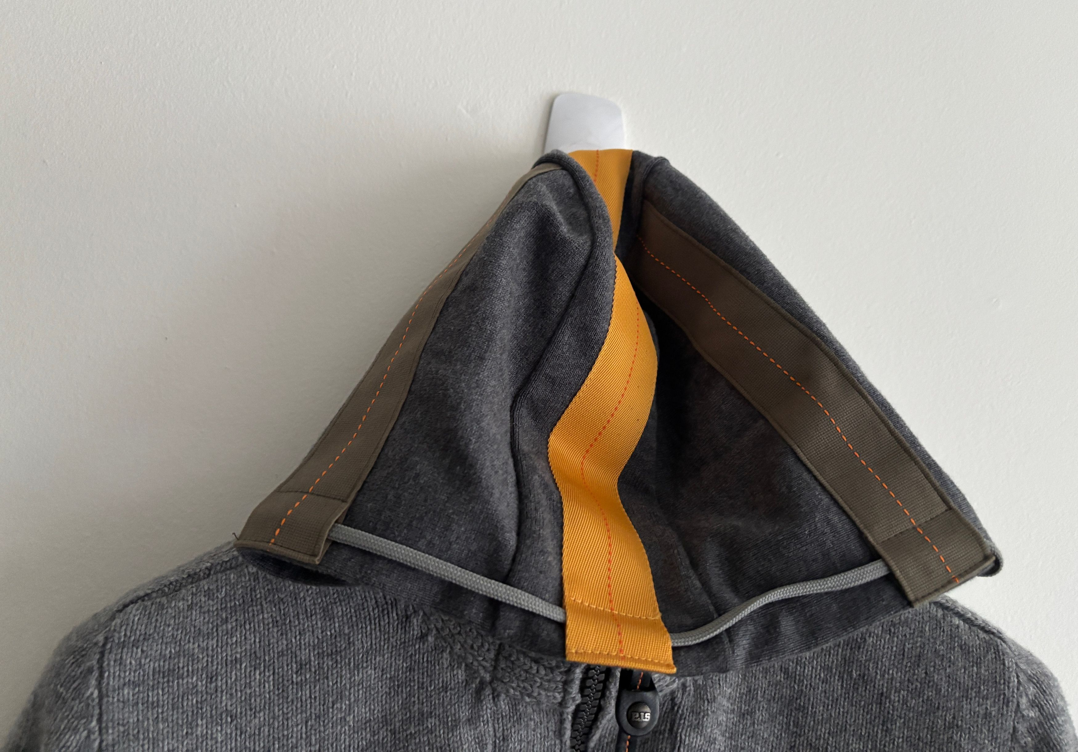 Parajumpers $875 Grey Knit Wool Zip Hood Cardigan Sweater Raglan Sleeve Size US L / EU 52-54 / 3 - 3 Thumbnail