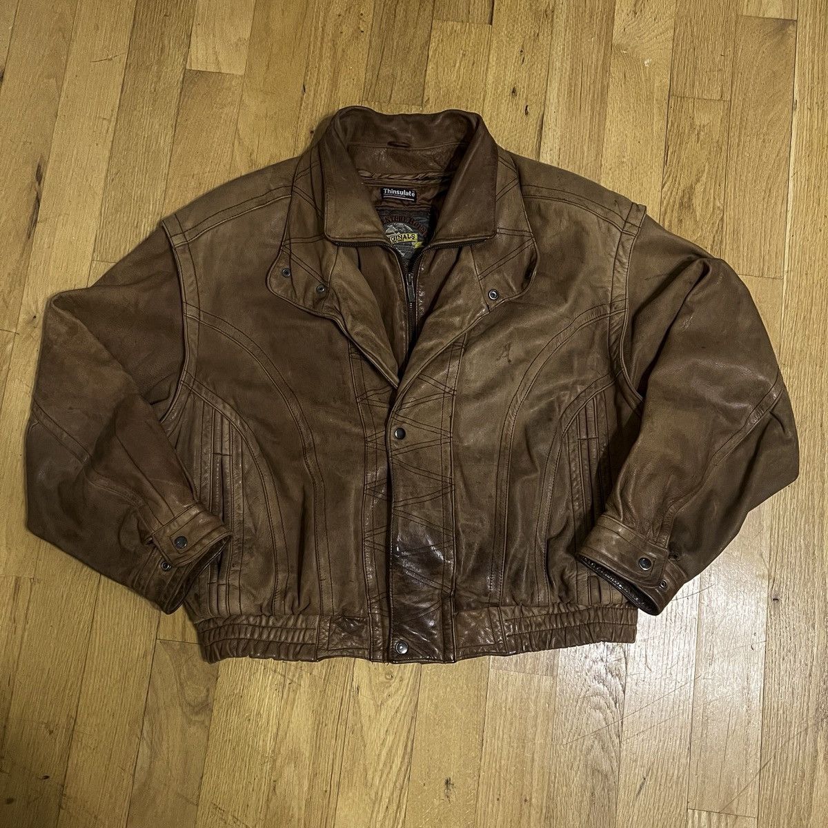 Adventure Bound Vintage 90s-early 00s Wilsons Leather "Adventure Bound" Size US XL / EU 56 / 4 - 2 Thumbnail