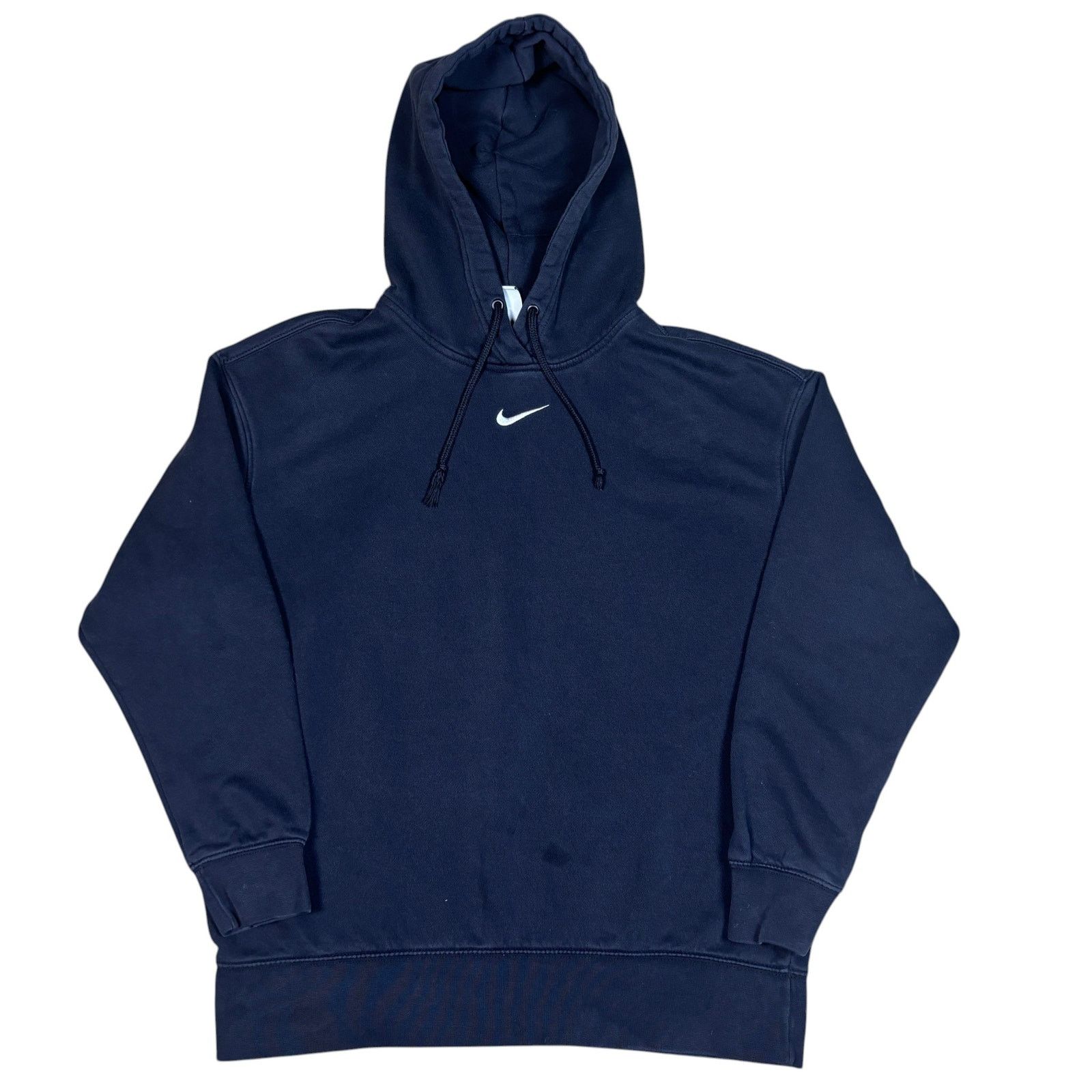 Nike y2k 2000s style Nike center swoosh black hoodie Small Size US S / EU 44-46 / 1 - 1 Thumbnail