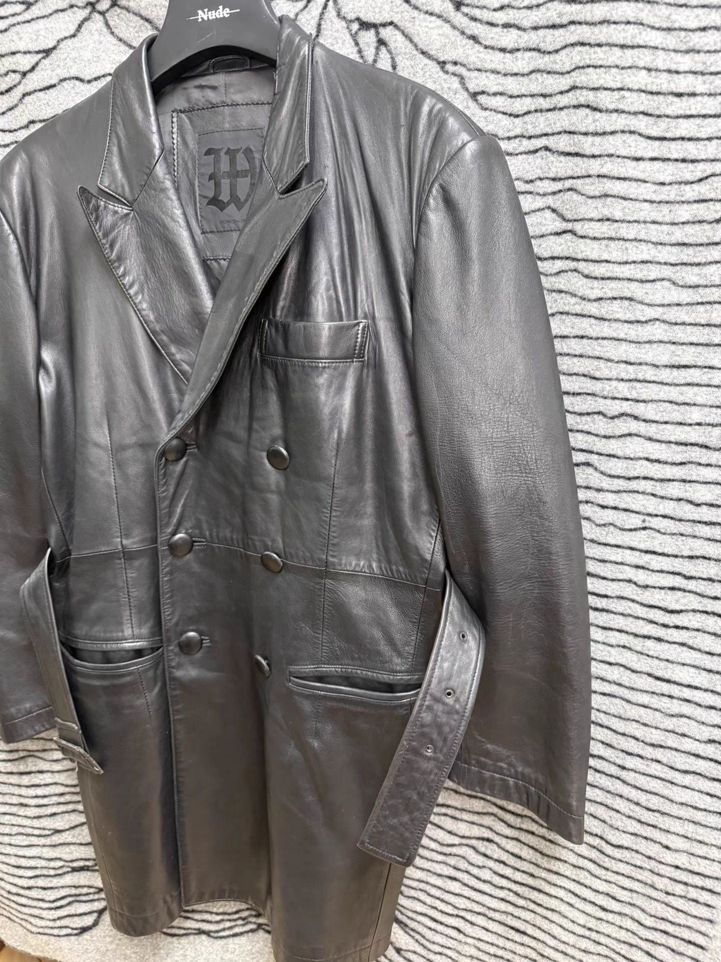 Yohji Yamamoto Yohji Yamamoto Big Shoulder Padded Sheepskin Coat K20 Size US XL / EU 56 / 4 - 3 Thumbnail