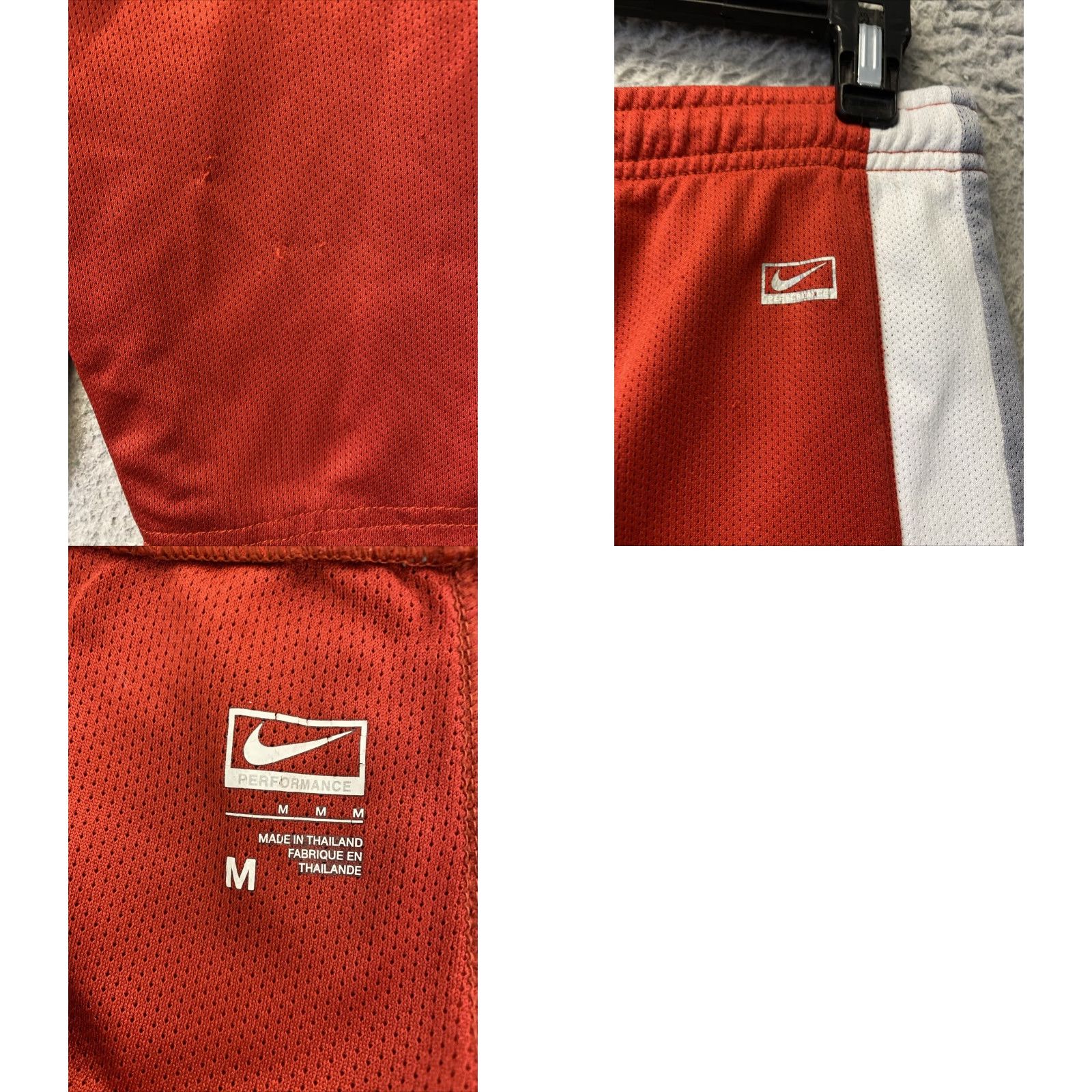 Nike Nike Shorts Basketball Men Medium Red Athletic Performance 90s? (Note: The user asked to output new title only; ensure no extraneous text.) Size US 31 - 8 Thumbnail