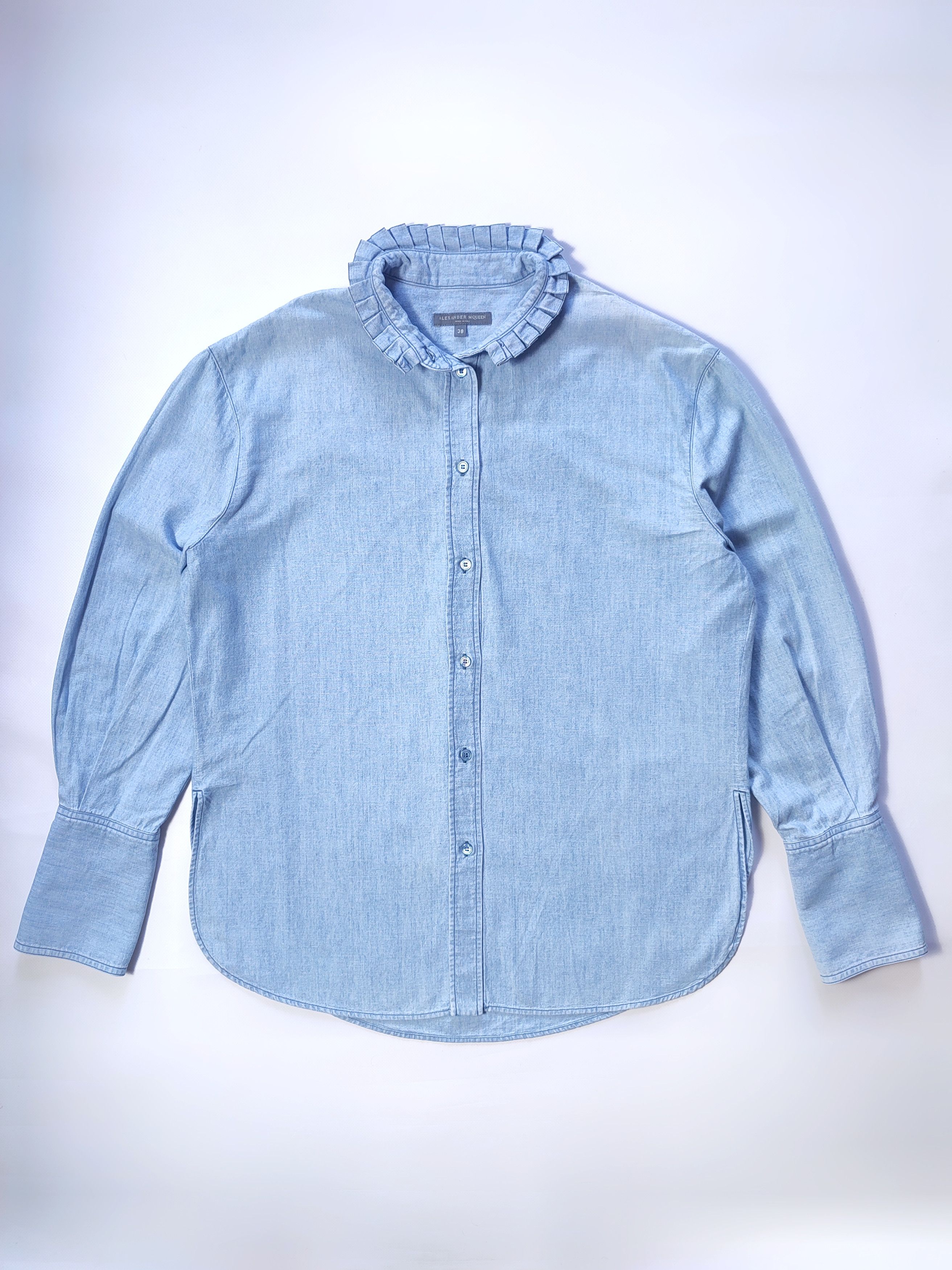 Alexander McQueen McQueen Embroidered Logo Shirt Size XS / US 0-2 / IT 36-38 - 2 Thumbnail