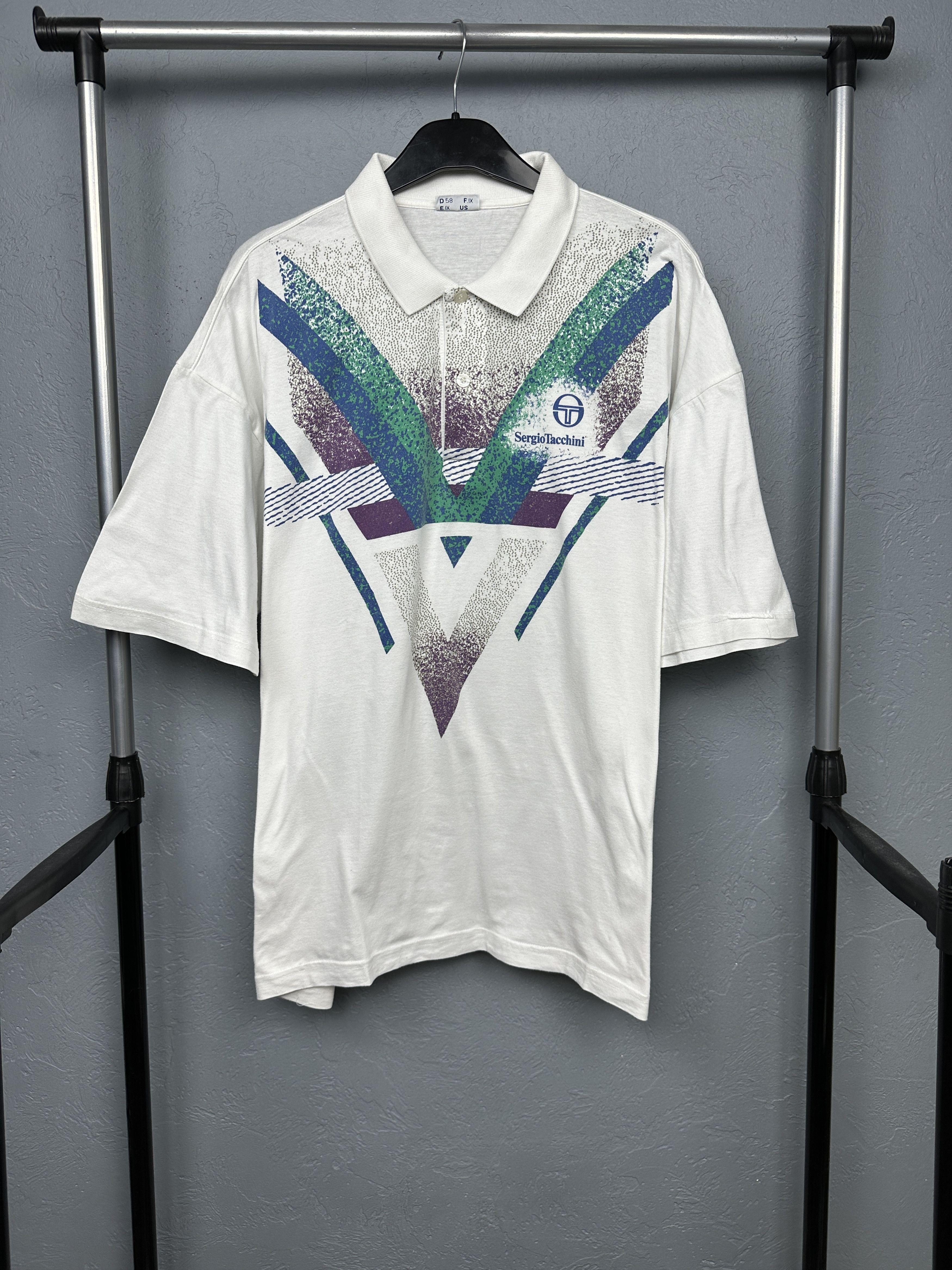 Sergio Tacchini × Vintage 90's RARE Sergio Tacchini Polo