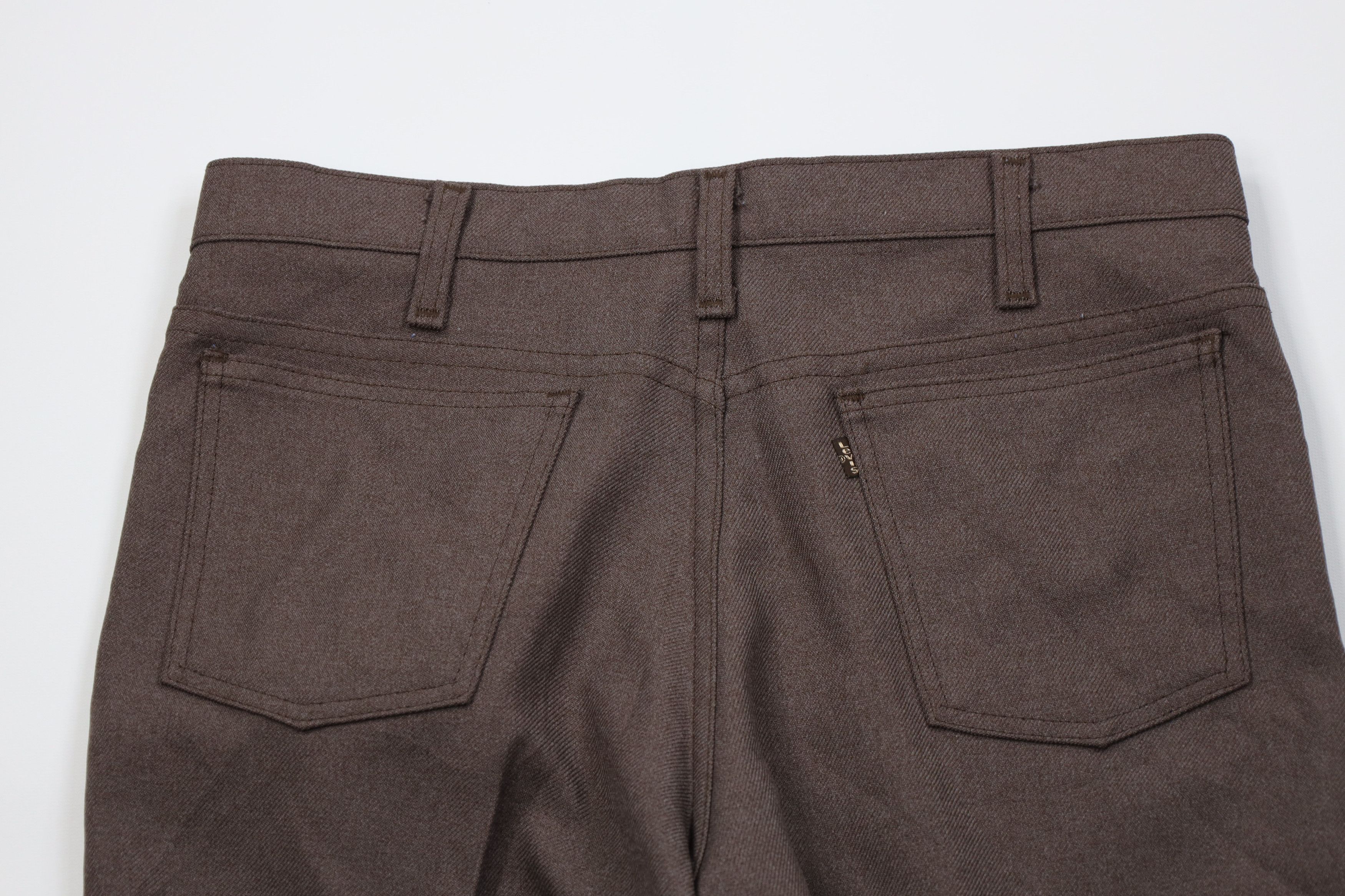 Levi's Vintage 90s Levis Wide Leg Chino Pants Trousers Brown USA Size US 33 - 10 Thumbnail