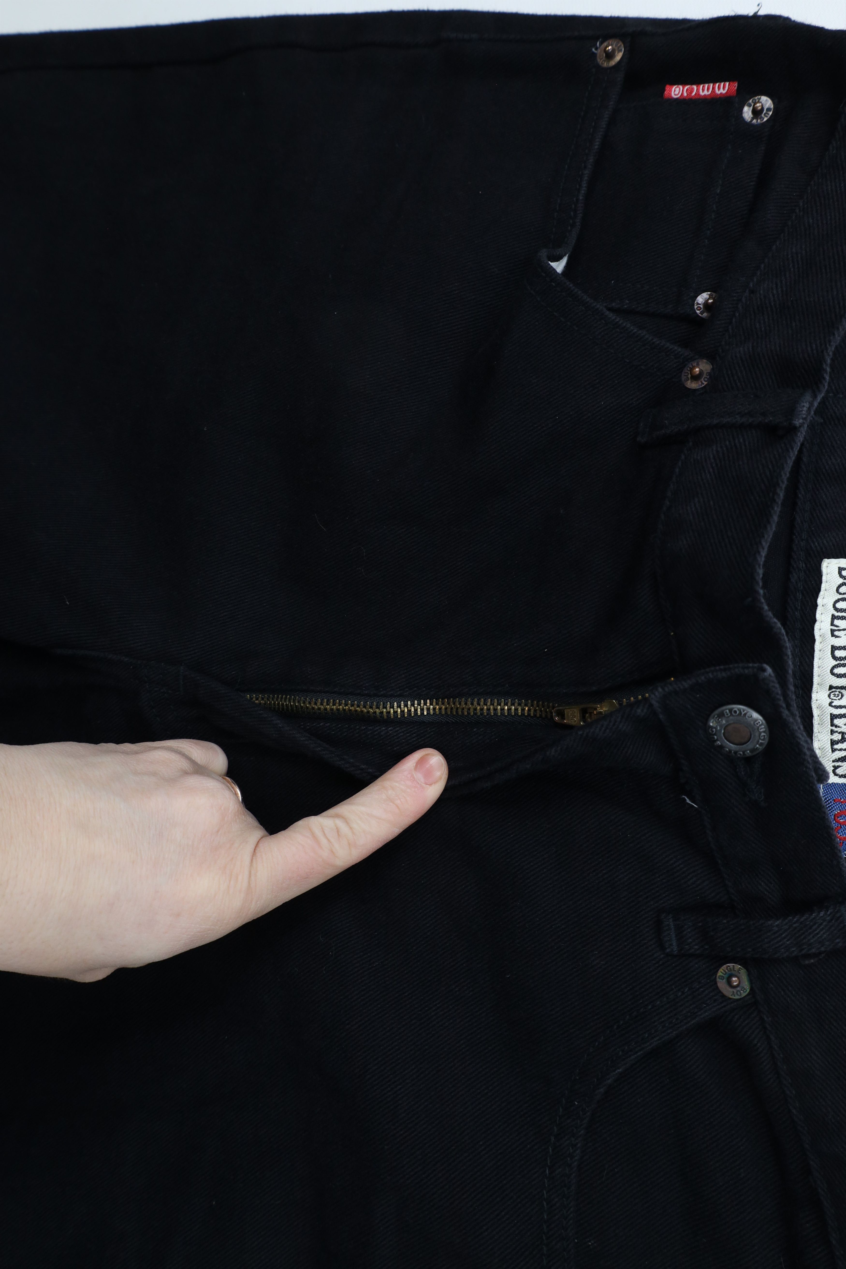 Vintage Vintage 90s Streetwear Relaxed Fit Tapered Leg Denim Jeans Size US 34 / EU 50 - 5 Thumbnail