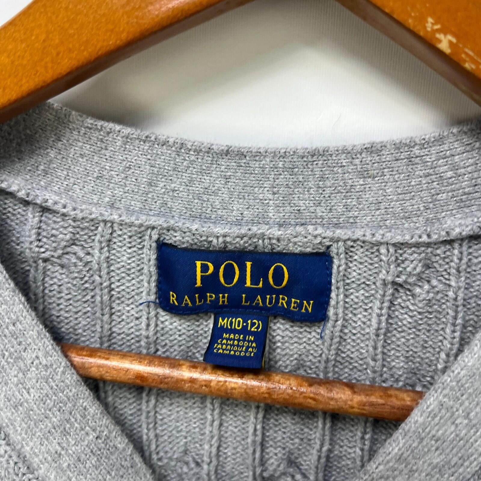 Polo Ralph Lauren Vintage Polo Ralph Lauren Cardigan Youth Medium Pony Size L / US 10 / IT 46 - 4 Thumbnail