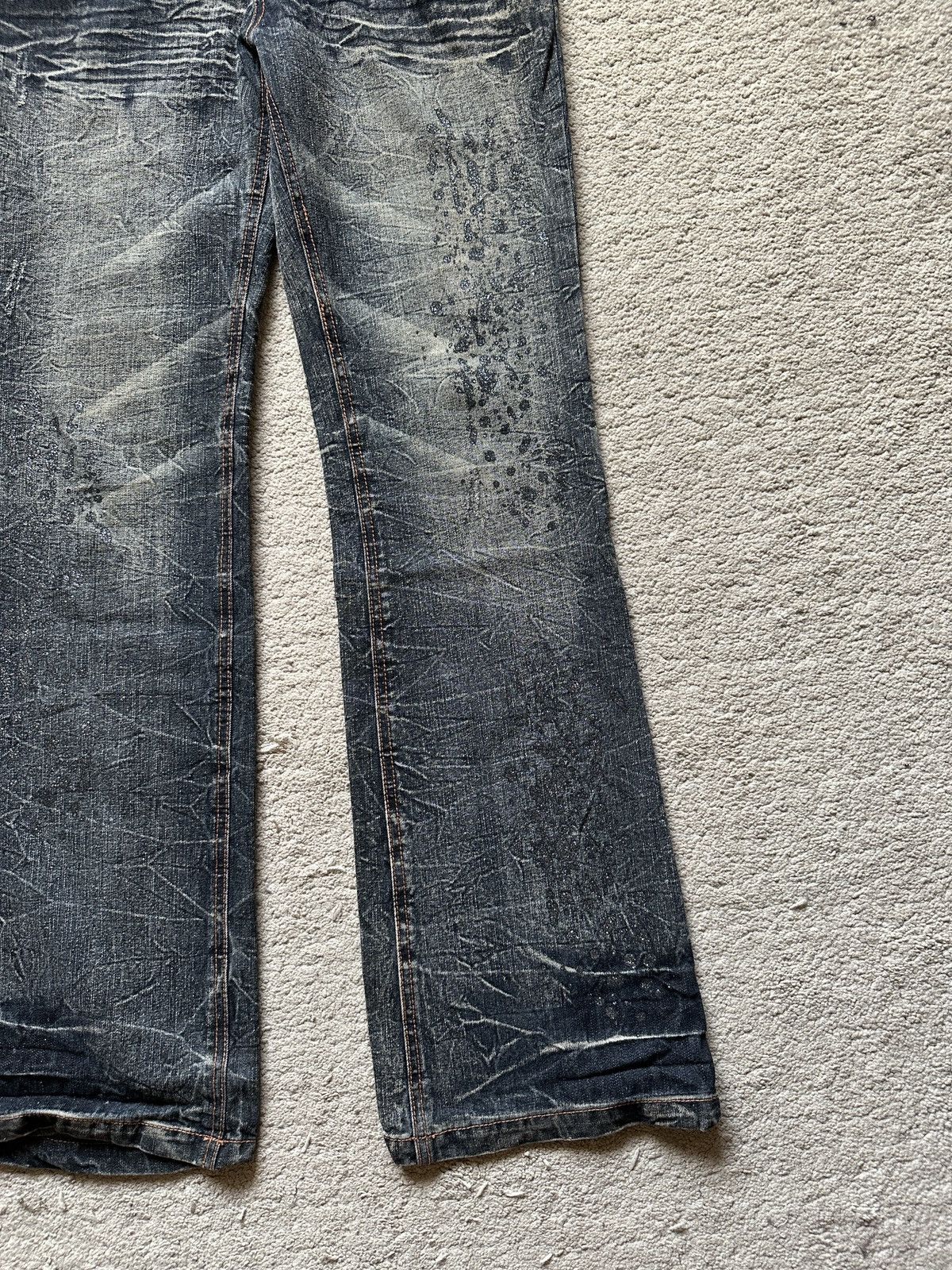 LOWBOX 2000s Lowbox Stonewash Jeans Size US 32 / EU 48 - 4 Thumbnail