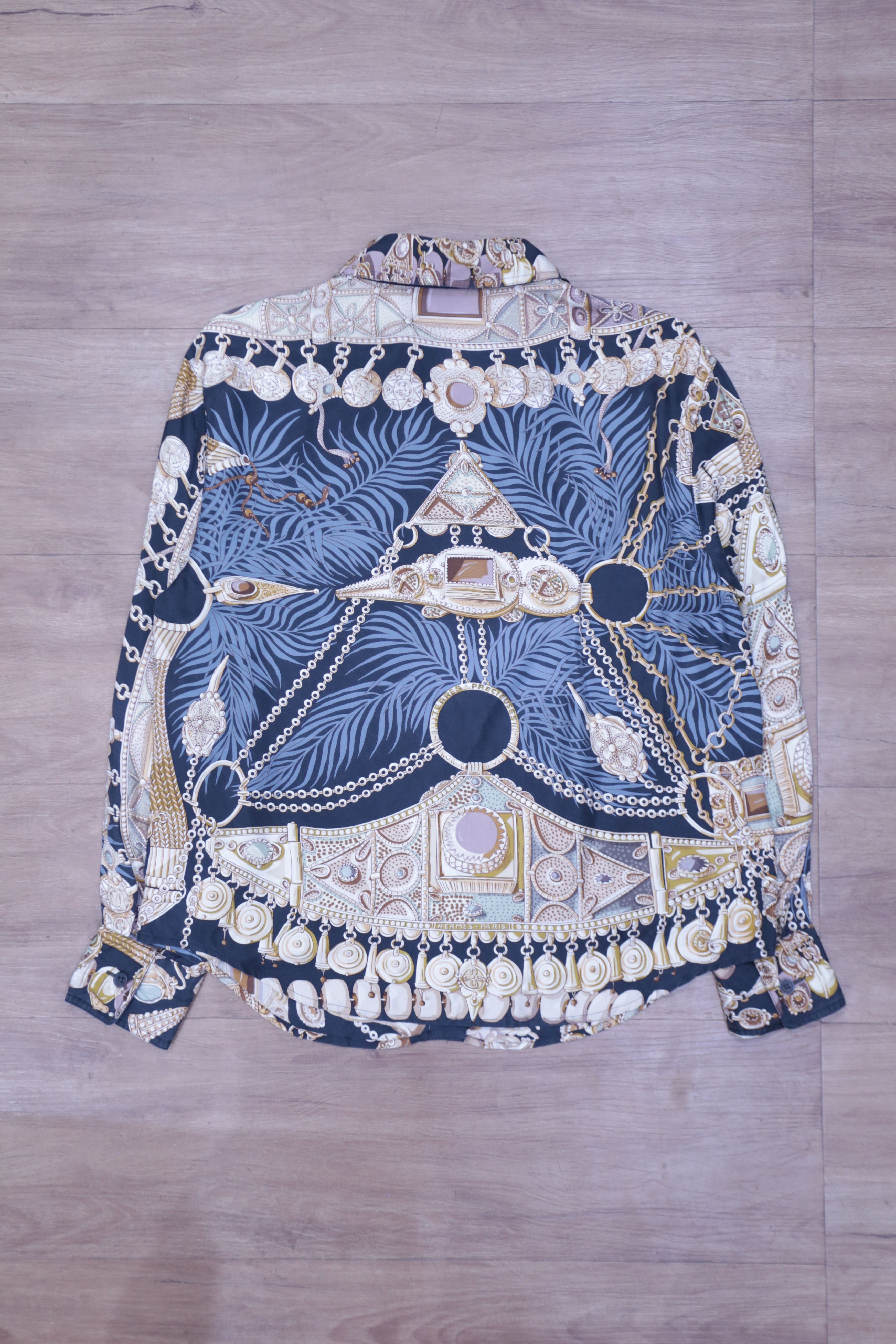 Hermes Hermes - Margiela - Terres Precieuses Scarf Shirt Size S / US 4 / IT 40 - 2 Thumbnail