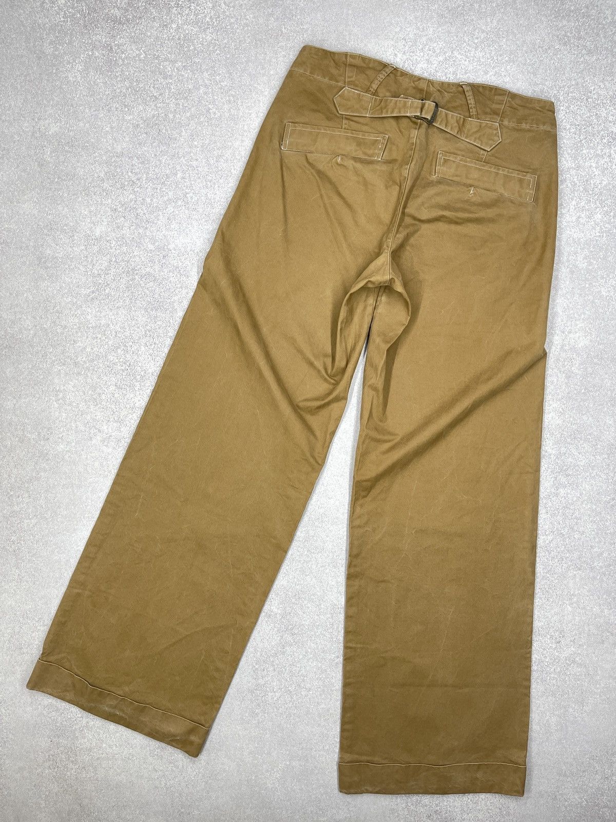 Polo Ralph Lauren Vintage Polo Ralph Lauren Baggy Cowboy Pants Beige Y2K Rugby Size 30" / US 8 / IT 44 - 1 Thumbnail