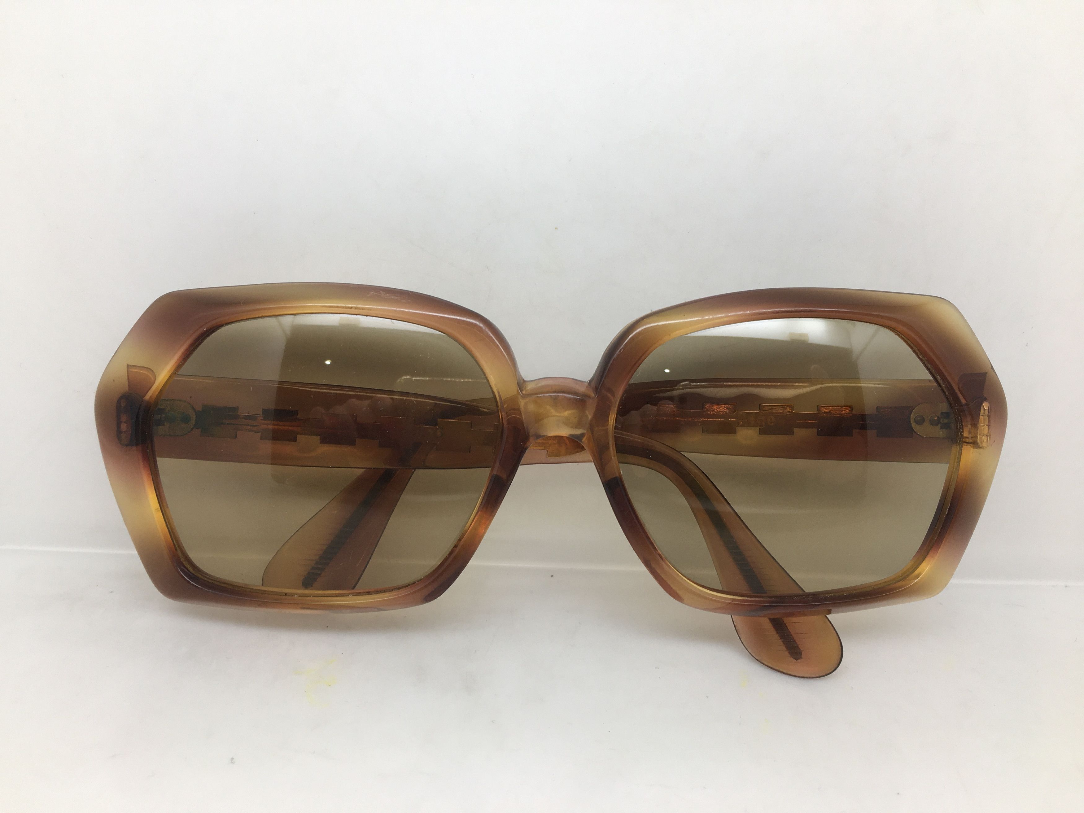 Vintage Vintage REGE Handmade Acetate Sunglasses Frame Glass Lens Size ONE SIZE - 7 Thumbnail