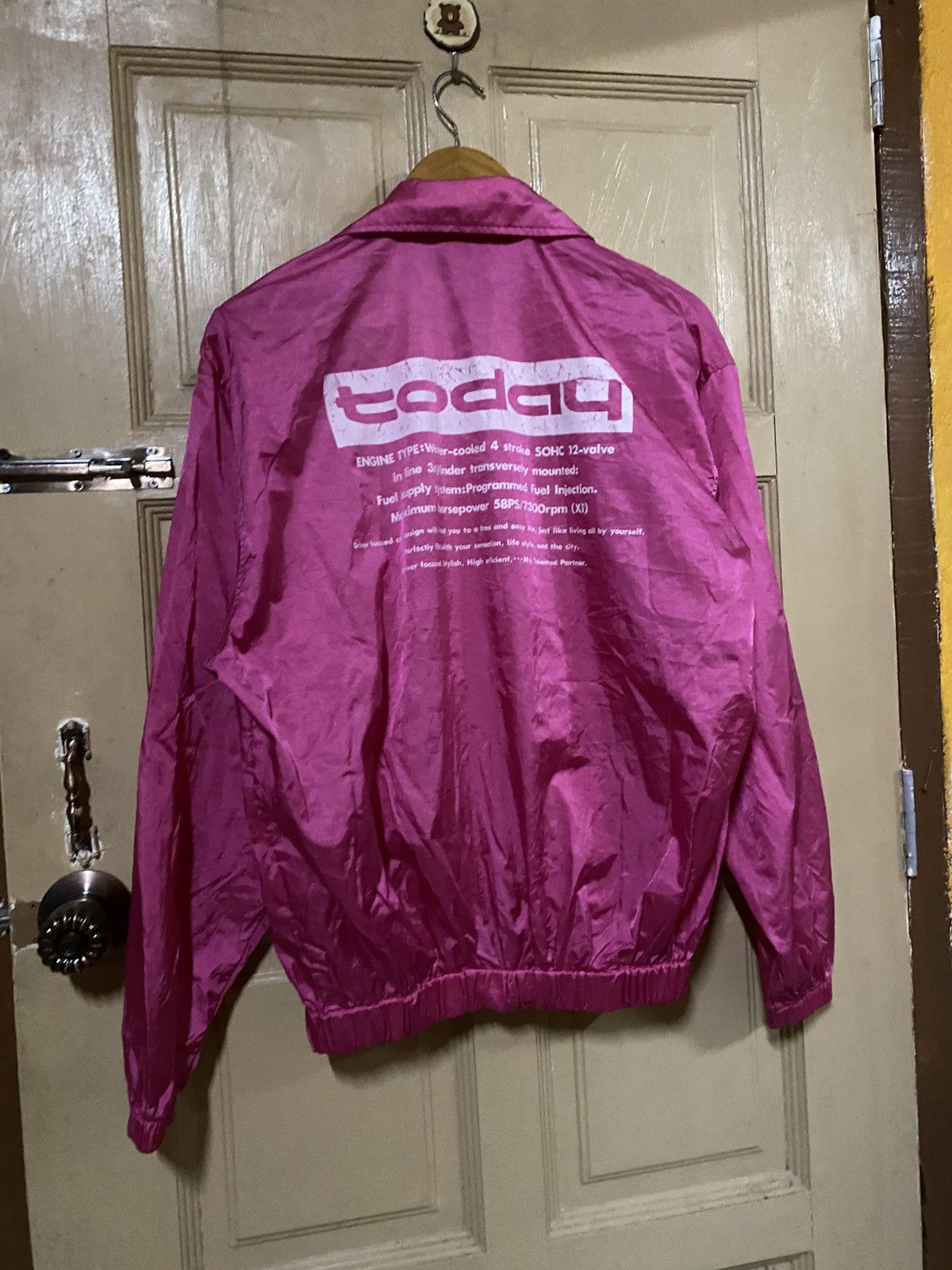 Japanese Brand Vintage 90s Honda Primo Today Pink Nylon Windbreaker Jacket Size US M / EU 48-50 / 2 - 8 Thumbnail