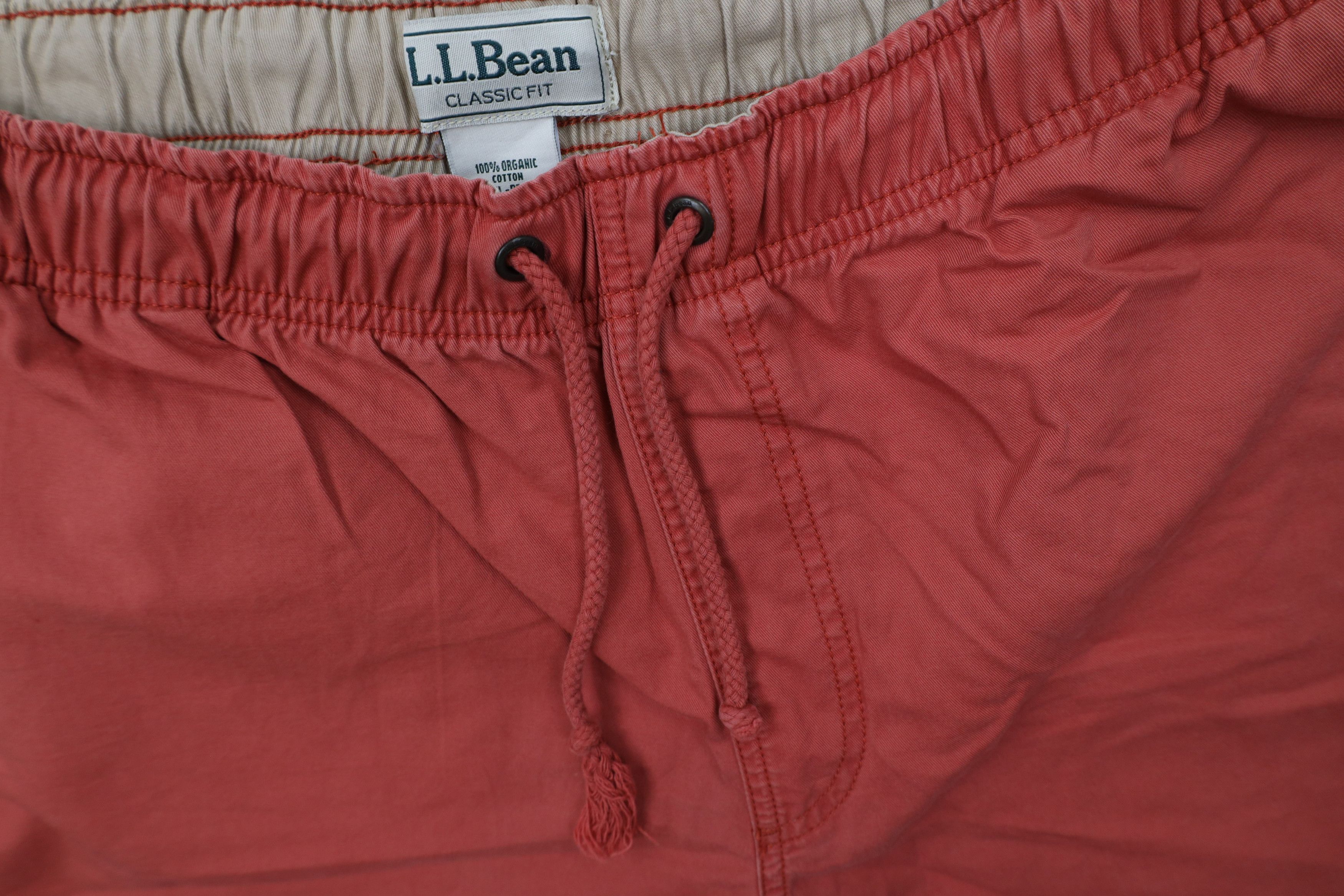 L.L. Bean Vintage LL Bean Blank Organic Cotton Above Knee Shorts Red Size US 36 / EU 52 - 6 Thumbnail