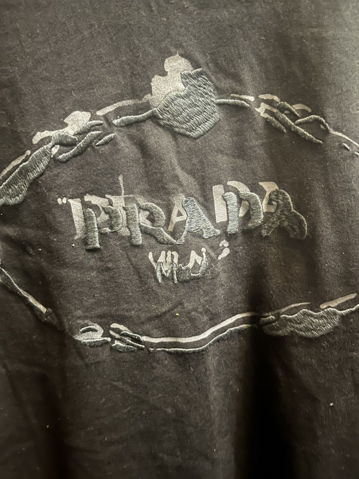 Prada Prada embroidered tshirt Size XXS / US 00 / IT 34 - 1 Thumbnail