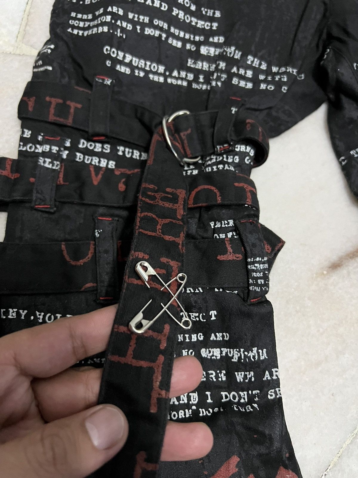 Japanese Brand VINTAGE H.ANARCHY FULL PRINT BONDAGE PUNK PANTS RARE Size US 28 / EU 44 - 13 Thumbnail