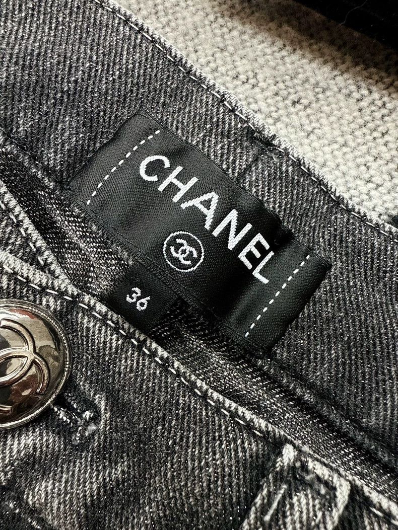 Chanel Chanel 23C popular smoke gray double C jeans Size 24" / US 00 / IT 34 - 3 Thumbnail