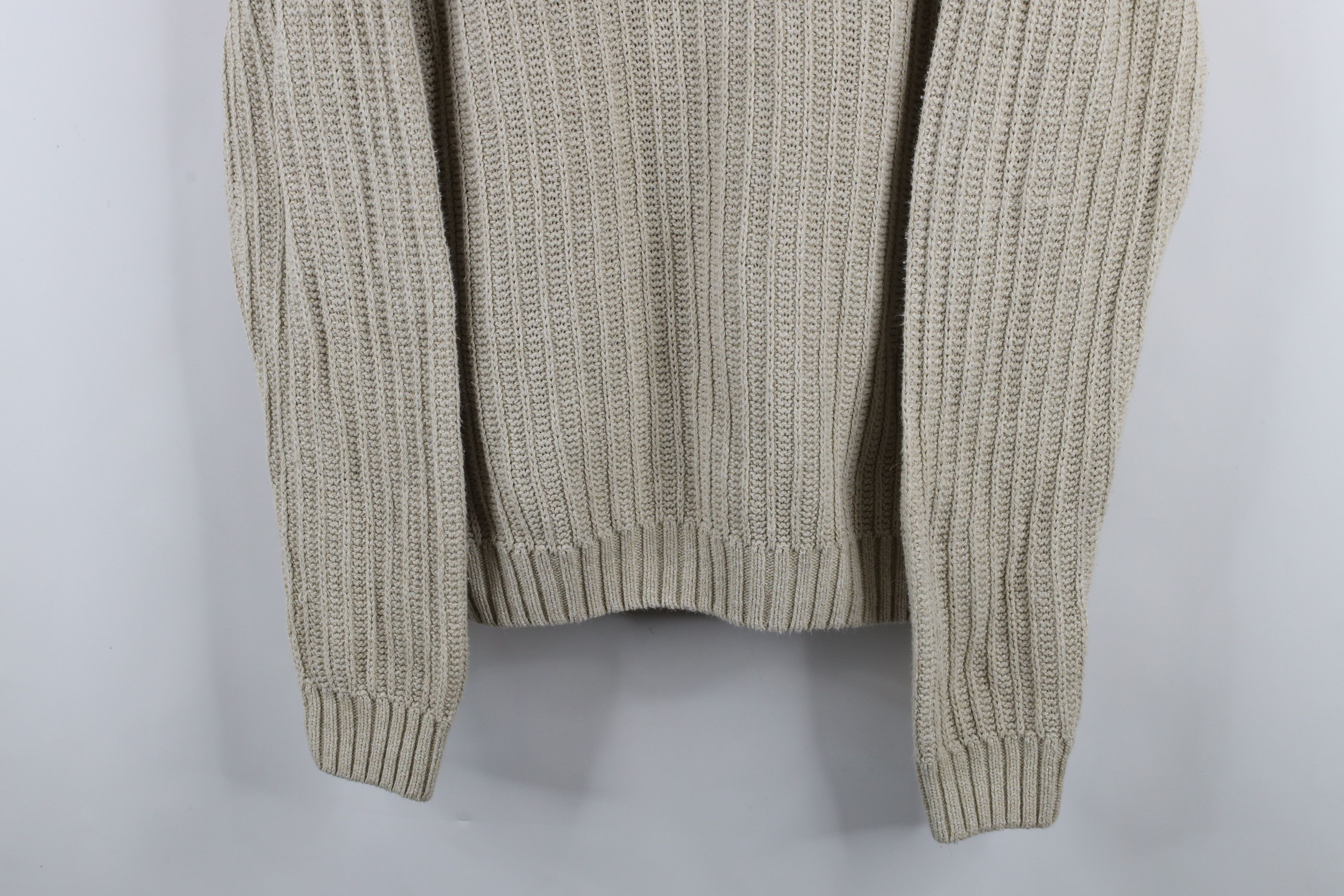 Vintage Vintage 90s Streetwear Chunky Ribbed Knit Crewneck Sweater Size US L / EU 52-54 / 3 - 3 Thumbnail