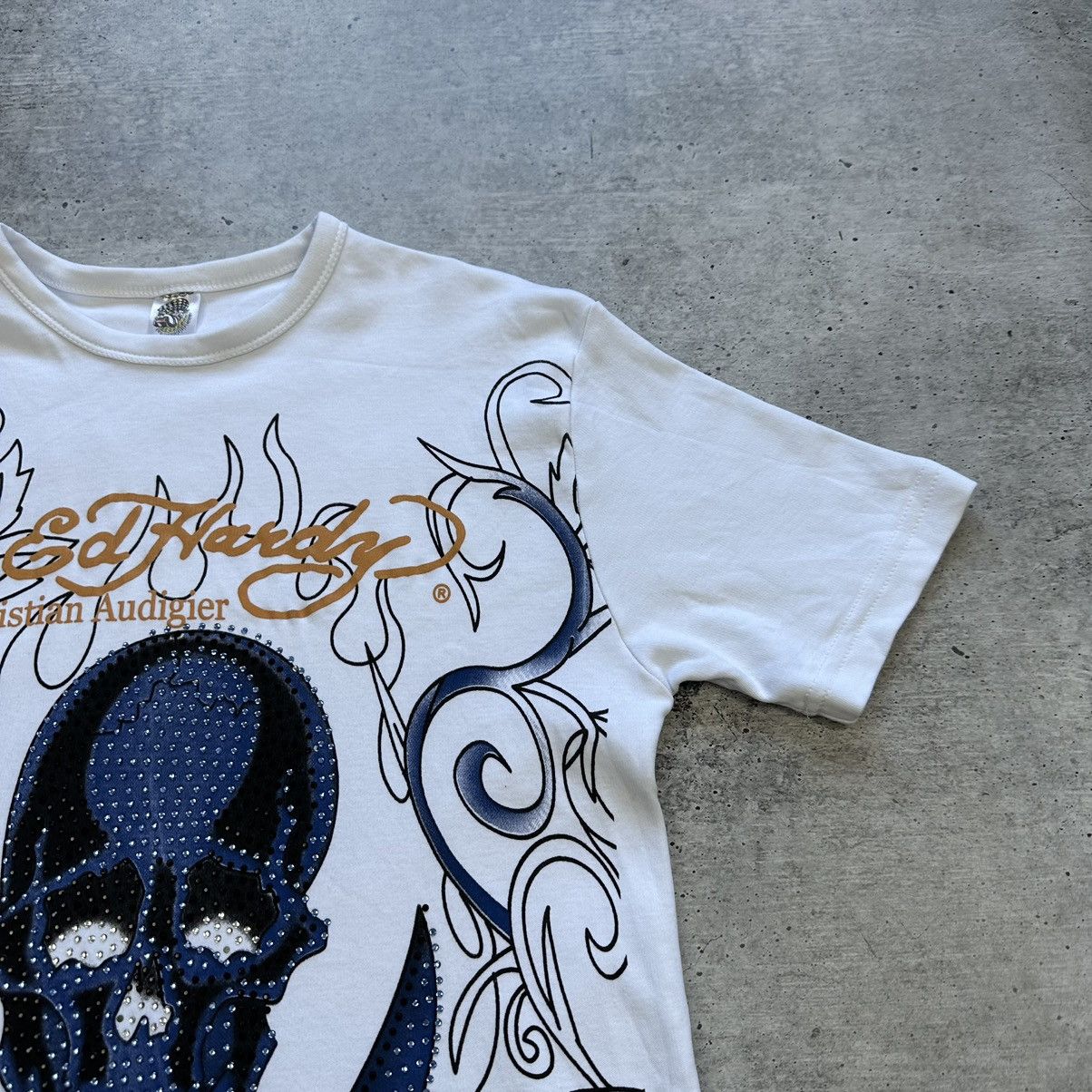 Other Ed Hardy Christian Audigier Y2K T-shirt White Women’s Size M Size M / US 6-8 / IT 42-44 - 3 Thumbnail