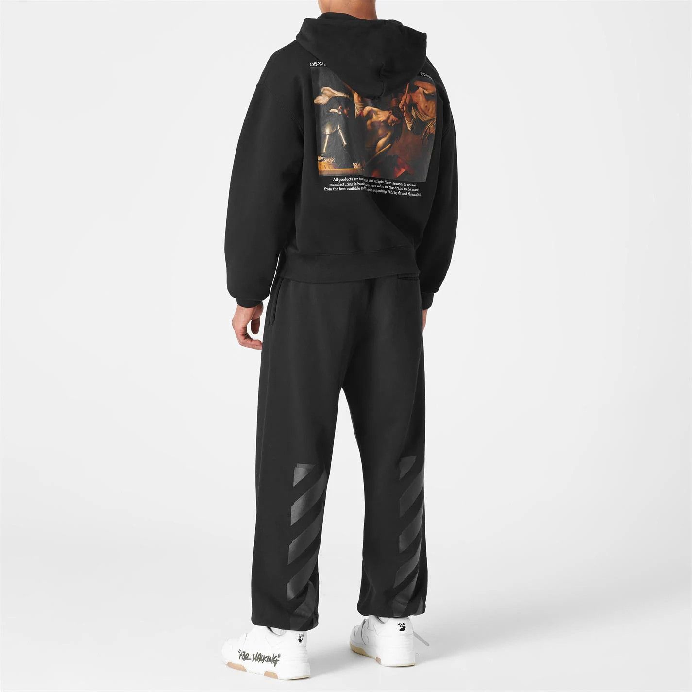 Off-White o1g2r1mq0226 Caravaggio Painting Print Hoodie In Black Size US XXS / EU 40 - 4 Thumbnail