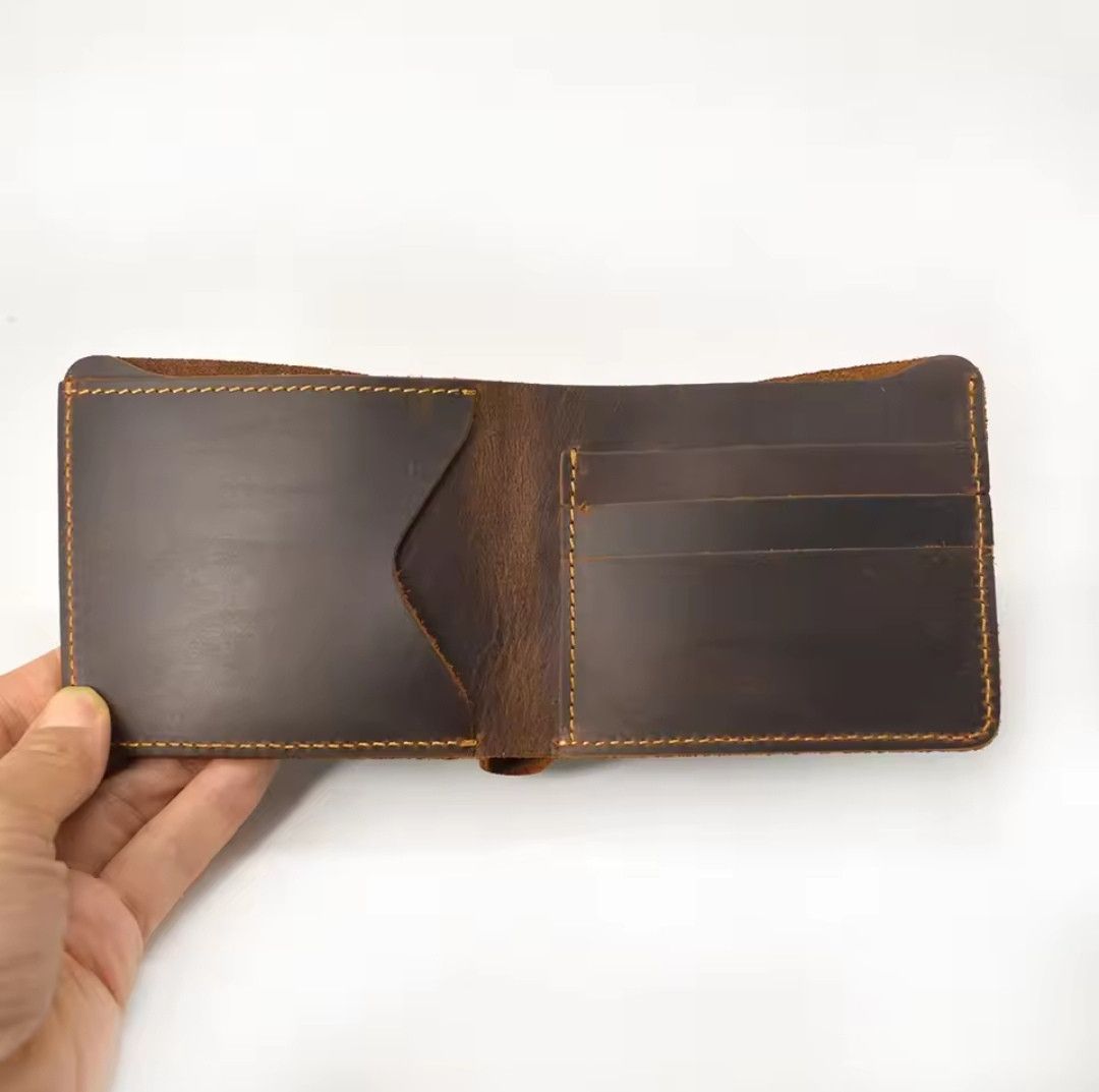 Leather × Vintage Small Leather Bifold Wallet Size ONE SIZE - 2 Thumbnail