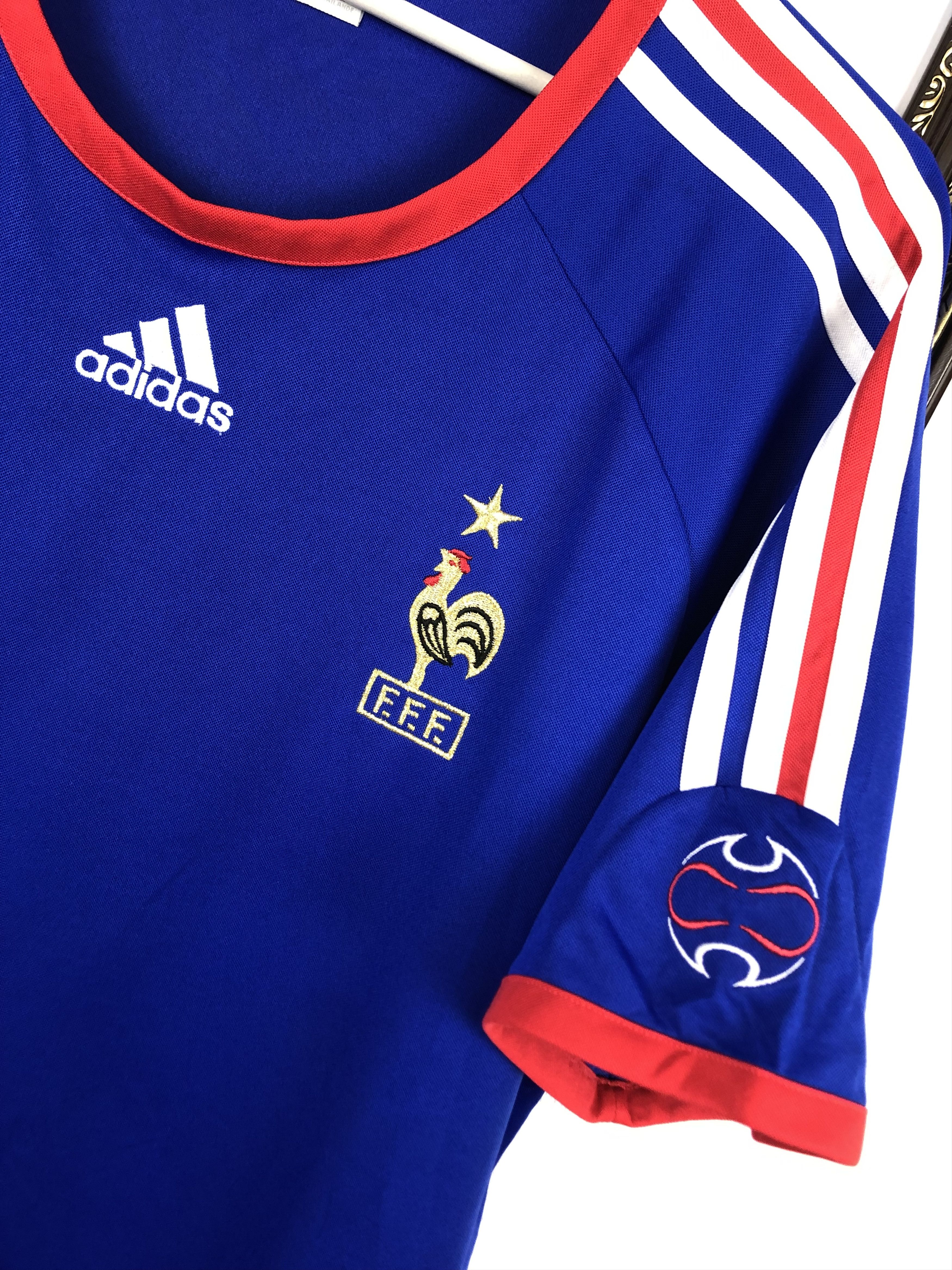 Adidas Vintage France Home football shirt 2005 Soccer Jersey Rare Size US XL / EU 56 / 4 - 6 Thumbnail