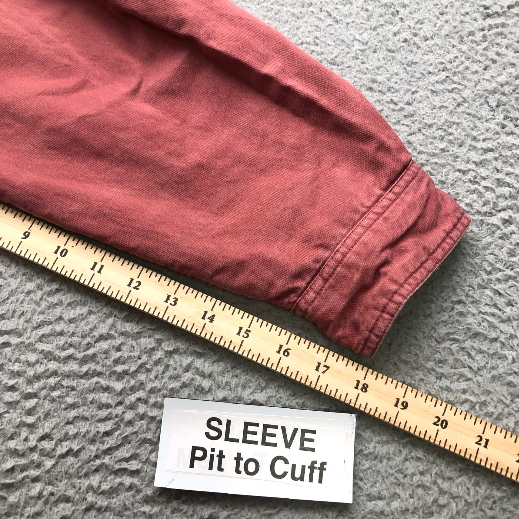 Vintage C.E. Schmidt Button-Up Shirt Mens 2XL Long Sleeve Red Canvas Fleece Lined Casual Work Shirt Size US XXL / EU 58 / 5 - 7 Thumbnail