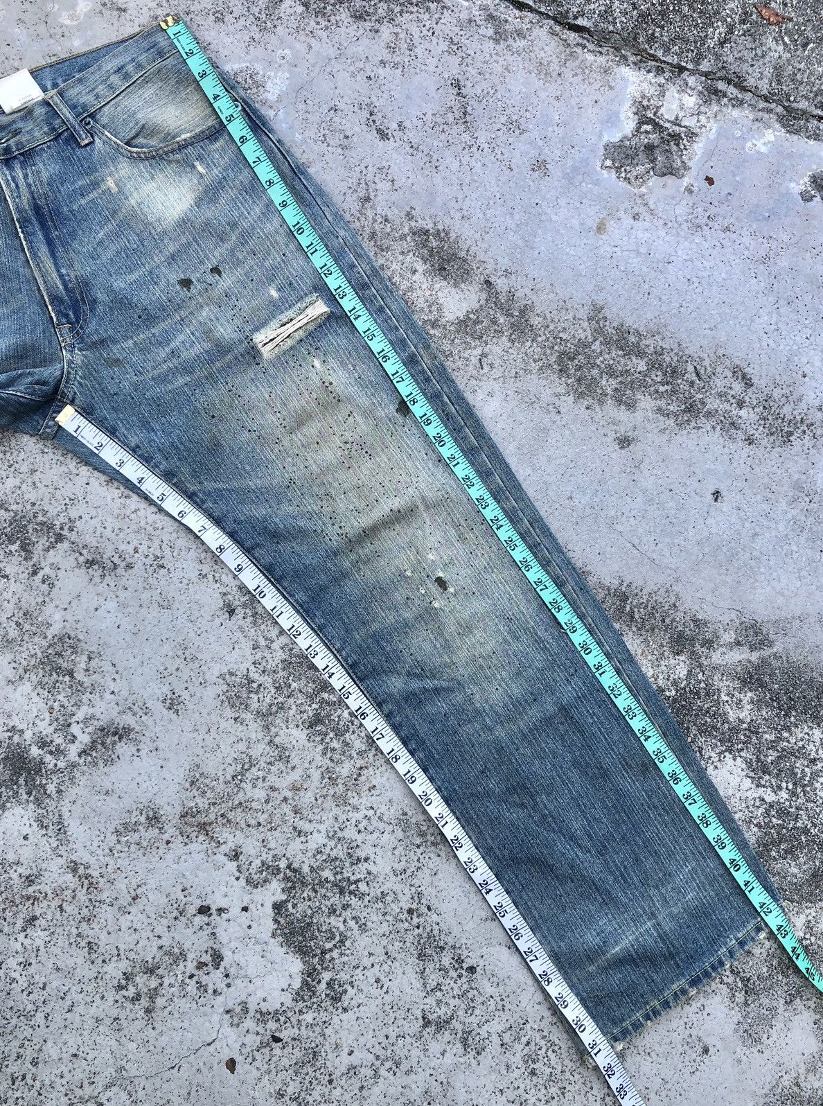 Abercrombie & Fitch PAINTED DISTRESSED DENIM BY ABERCROMBIE Size US 35 - 16 Thumbnail
