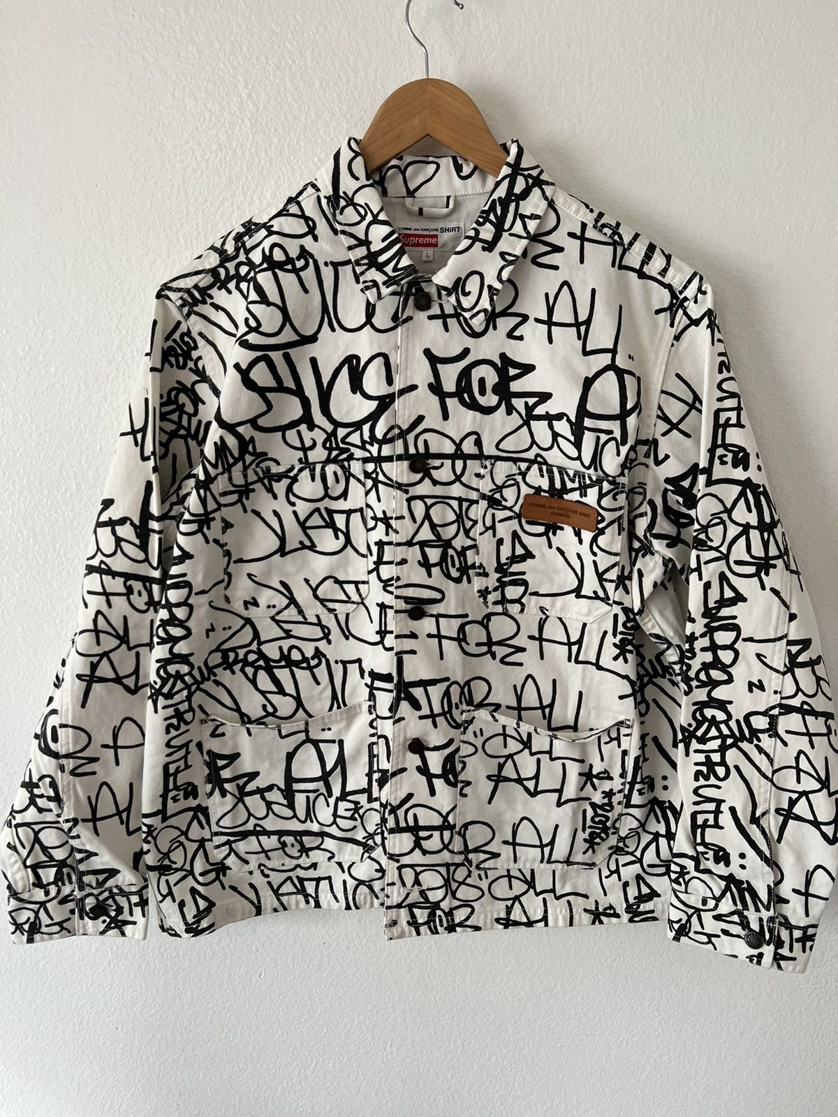 Supreme Supreme Comme des Garcons SHIRT Printed Canvas Chore Coat ...