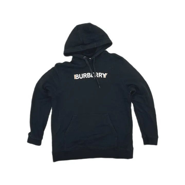 Burberry Burberry Burberry Logo Print Black Hoodie for Men-2507 Size US XL / EU 56 / 4 - 2 Thumbnail