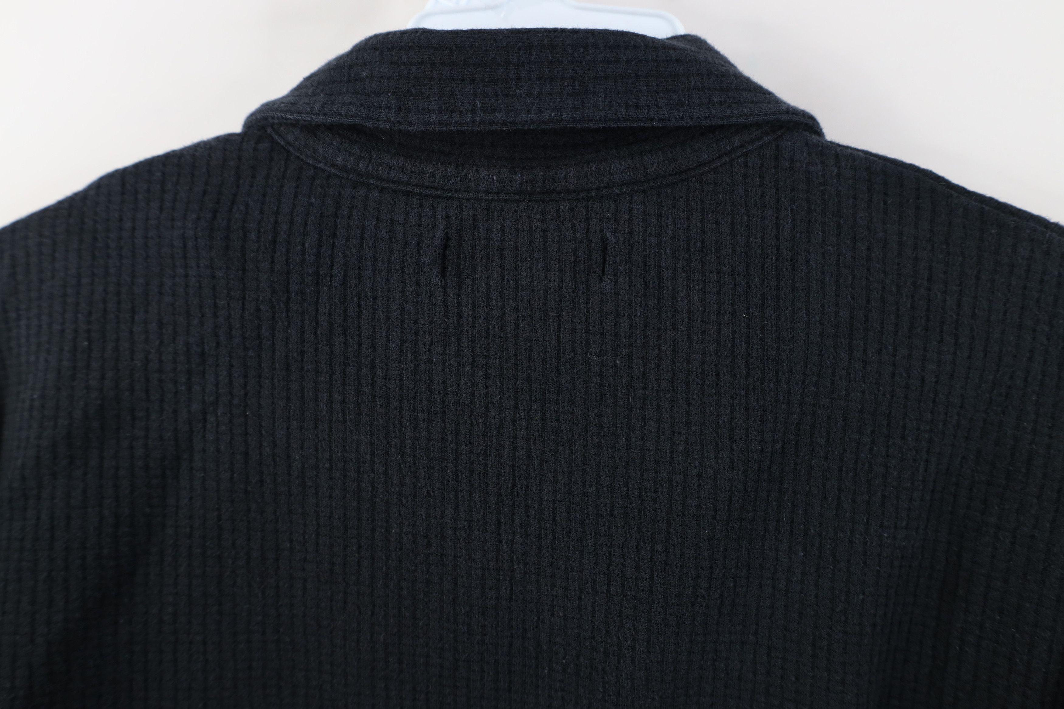 Vintage Vintage 90s Streetwear Knit Looped Collar Polo Black USA Size US M / EU 48-50 / 2 - 9 Thumbnail
