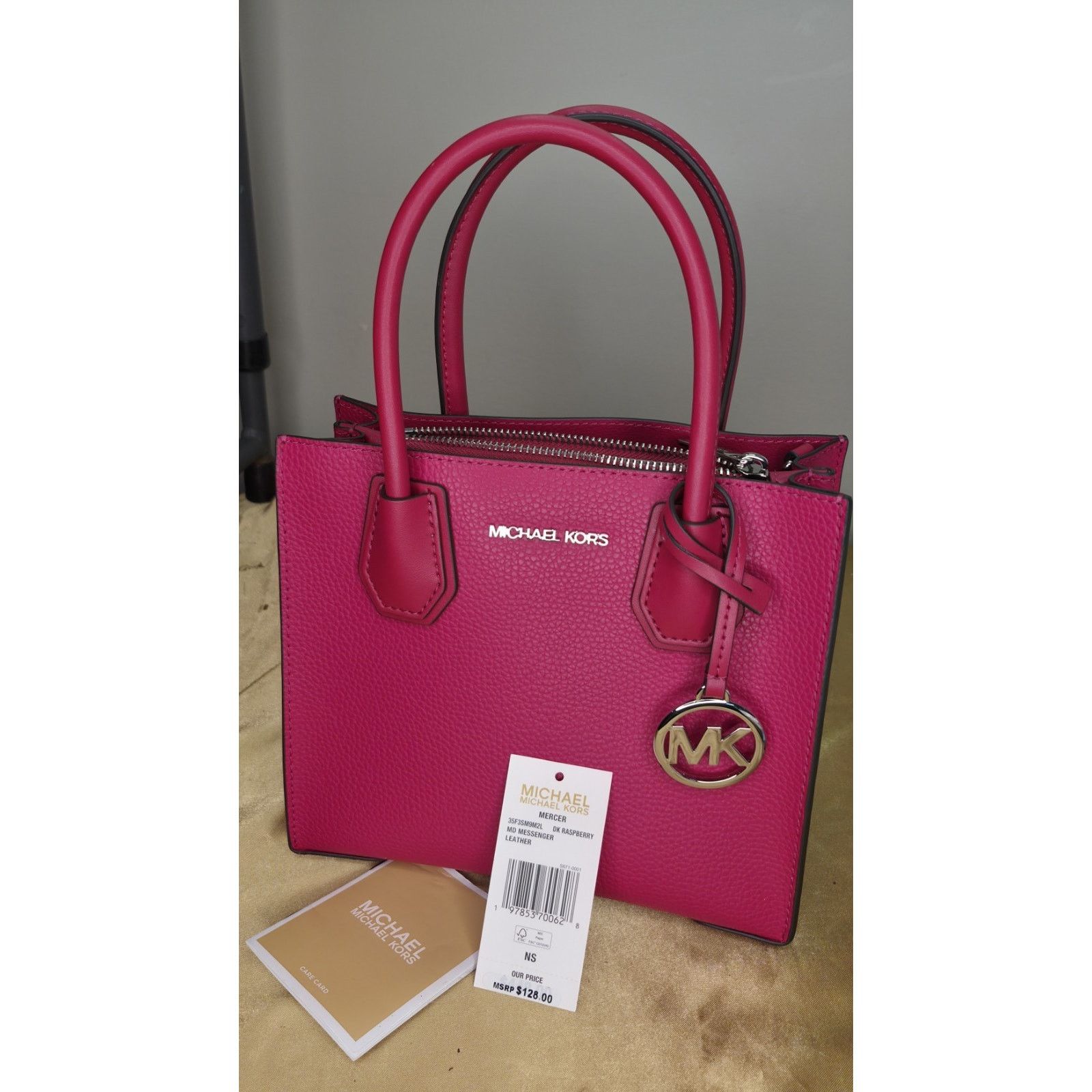 Michael Kors NEW Michael Kors Studio Mercer Medium Messenger Bag Pink Size ONE SIZE - 4 Thumbnail