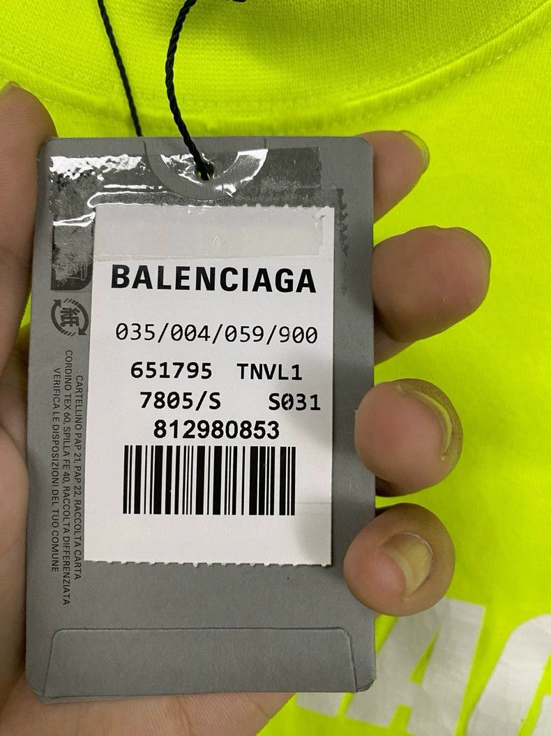 Balenciaga Balenciaga Green chest logo printed round neck long sleeve Size US S / EU 44-46 / 1 - 7 Thumbnail