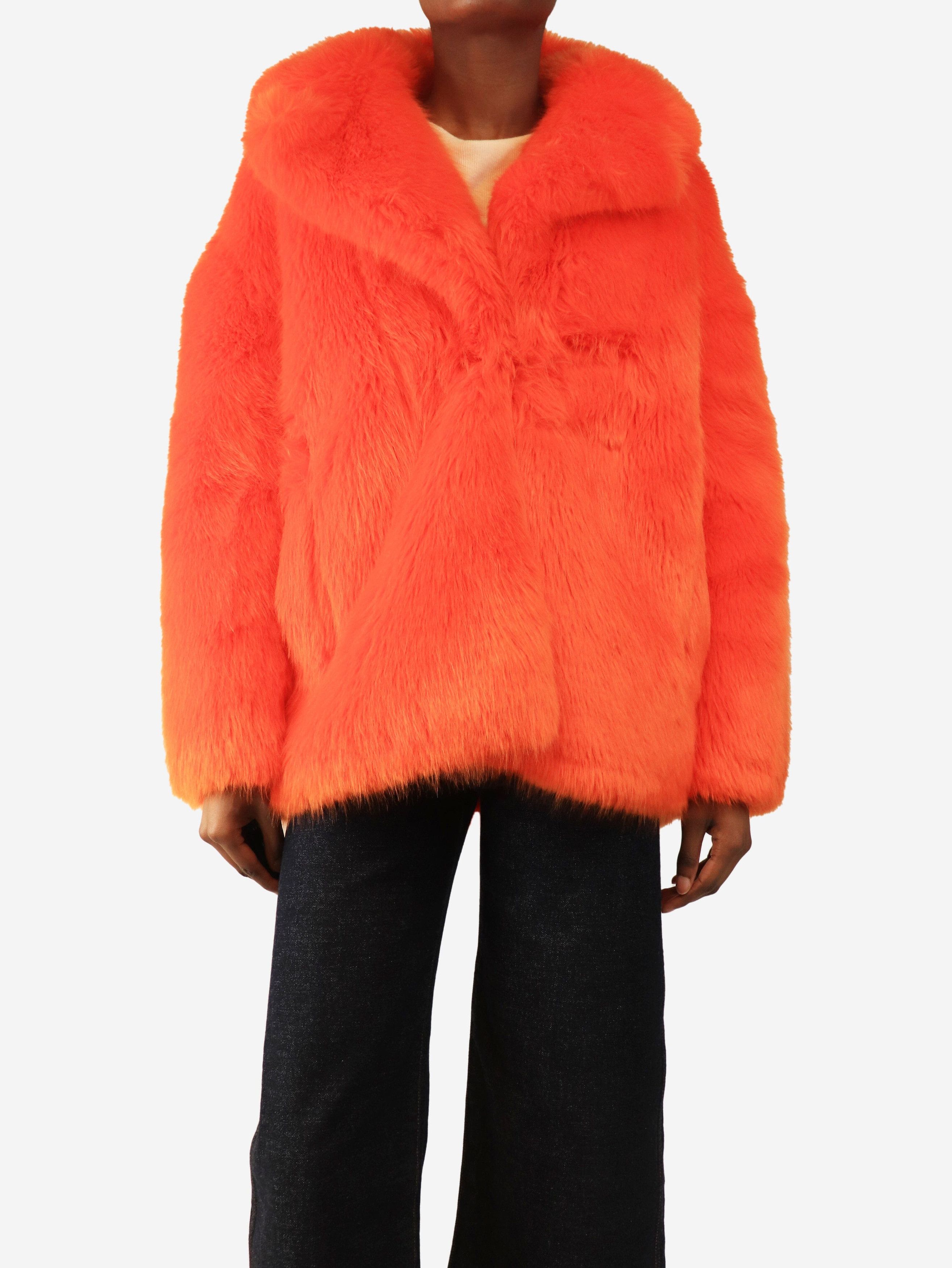 Other Orange faux fur coat - XS Size XS / US 0-2 / IT 36-38 - 1 Thumbnail