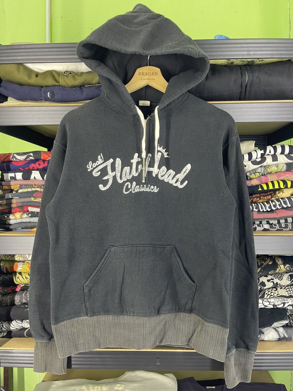 The Flat Head Vintage The Flat Head Hoodie Sweatshirt Size US M / EU 48-50 / 2 - 1 Thumbnail