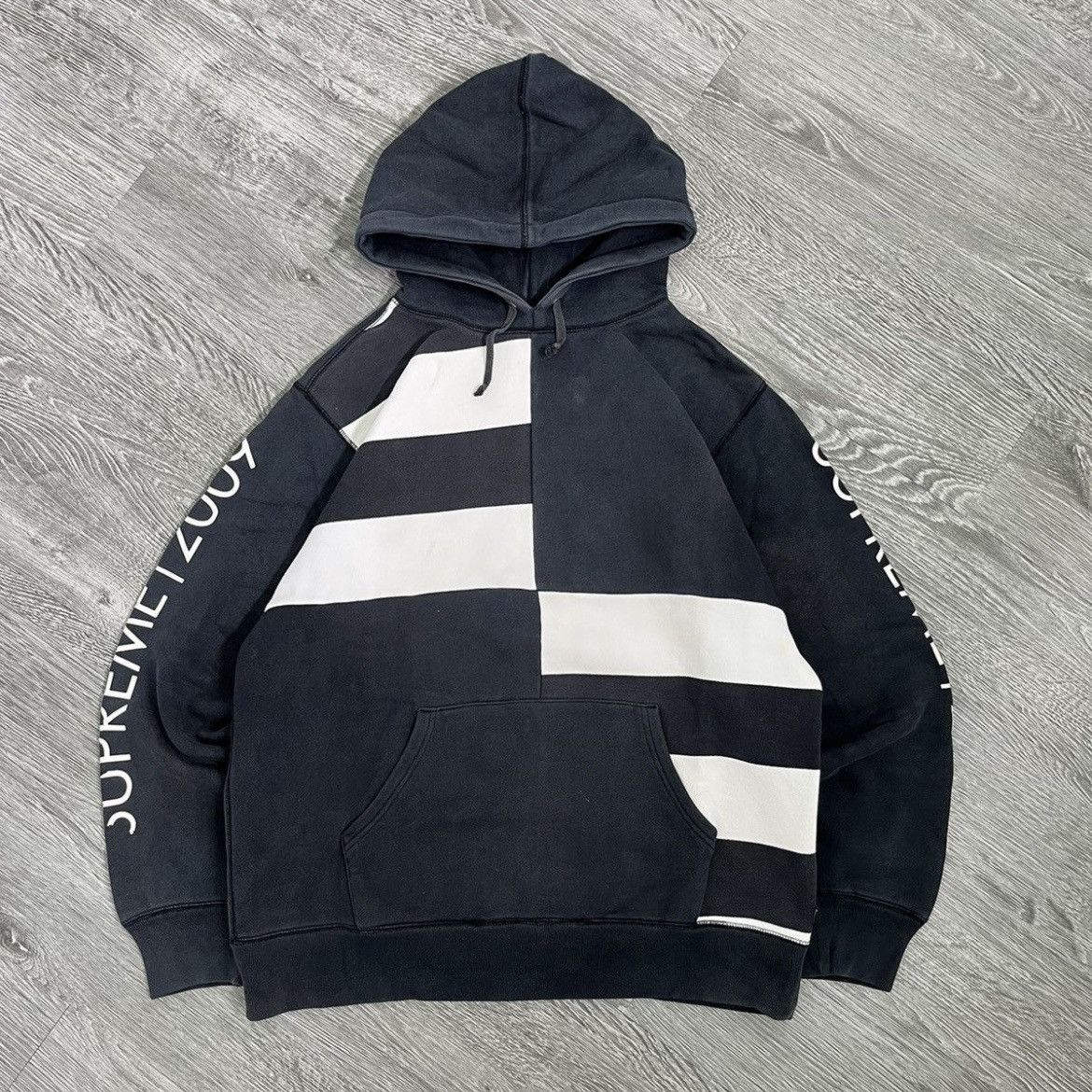 Supreme Supreme 2009 Block Stripe Sweat Hoodie Size US XL / EU 56 / 4 - 1 Thumbnail