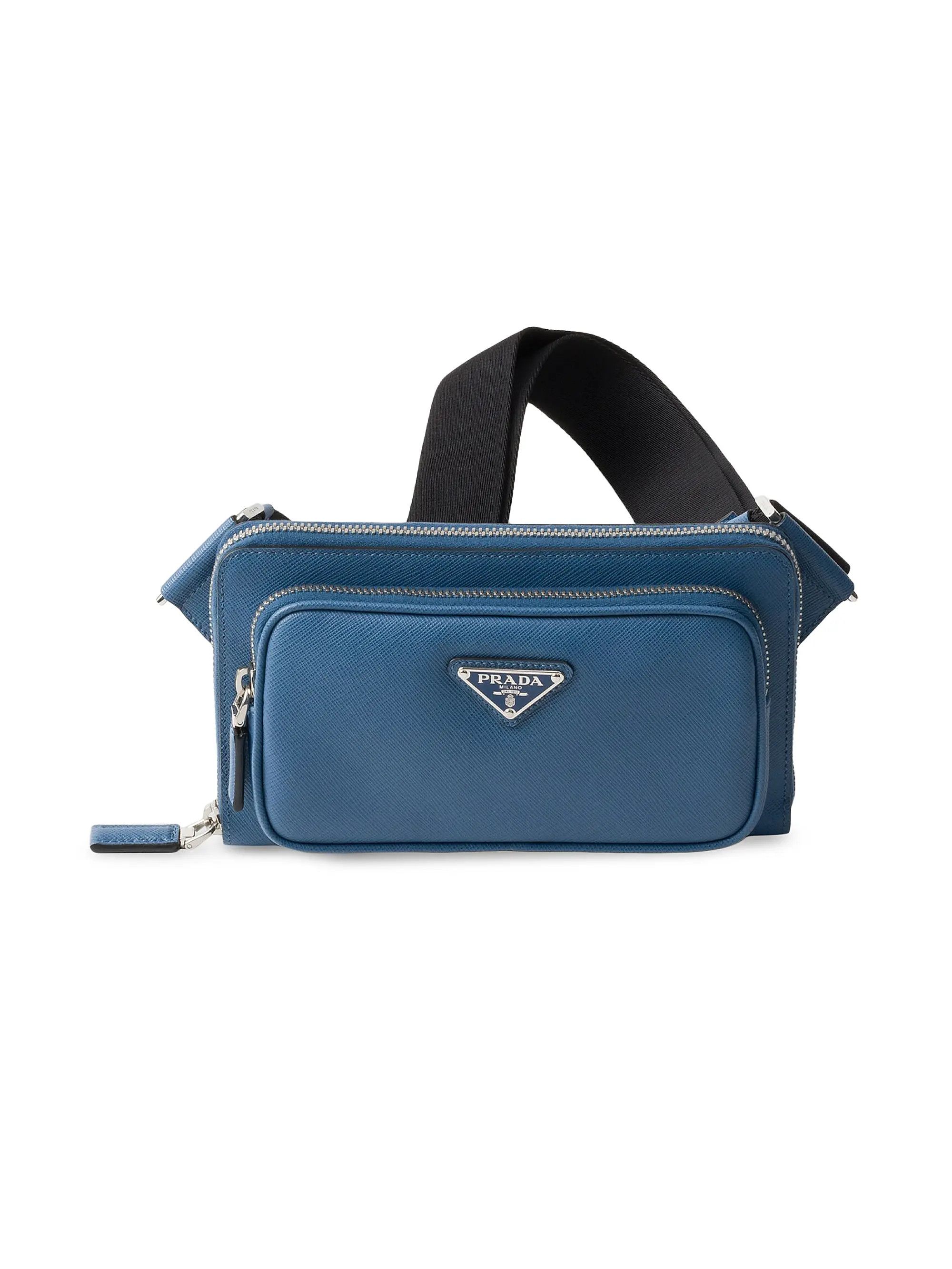 Prada o1bcso1str1025 Size: OS / Saffiano Leather Belt Bag in Blue Size ONE SIZE - 2 Thumbnail