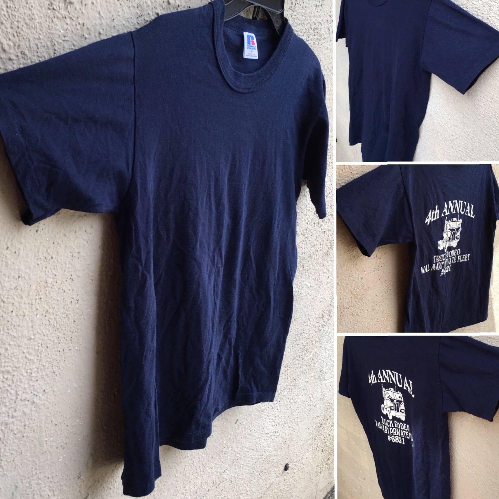 Russell Athletic VINTAGE Russell Athletic Truck Rodeo Walmart Private Fleet 6821 T Shirt 1980s Blue M Mens Shirt Graphic Tee 50/50 USA Size US M / EU 48-50 / 2 - 3 Thumbnail