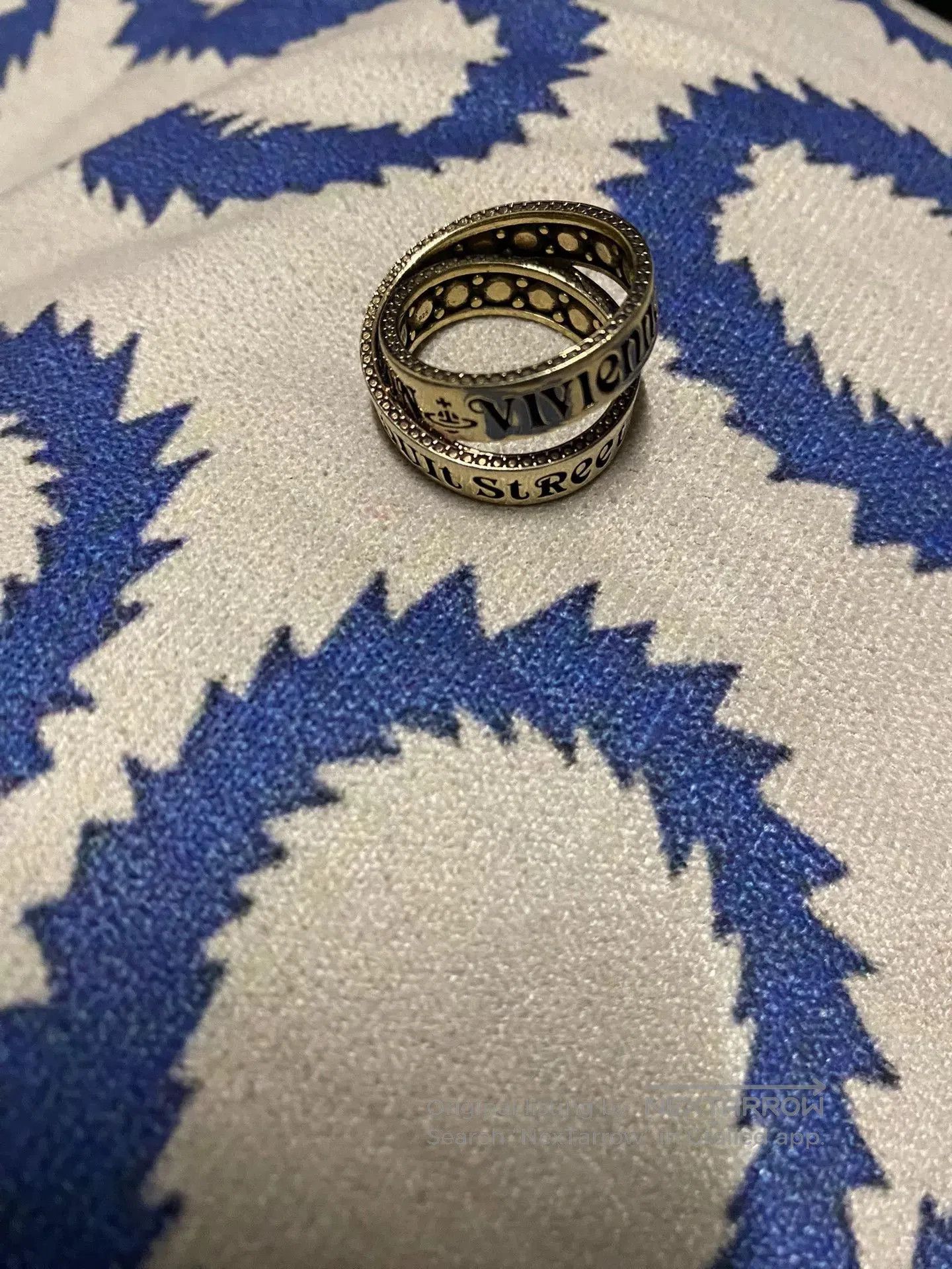 Vivienne Westwood vivienne westwood double-layer silver ring. Size ONE SIZE - 9 Thumbnail