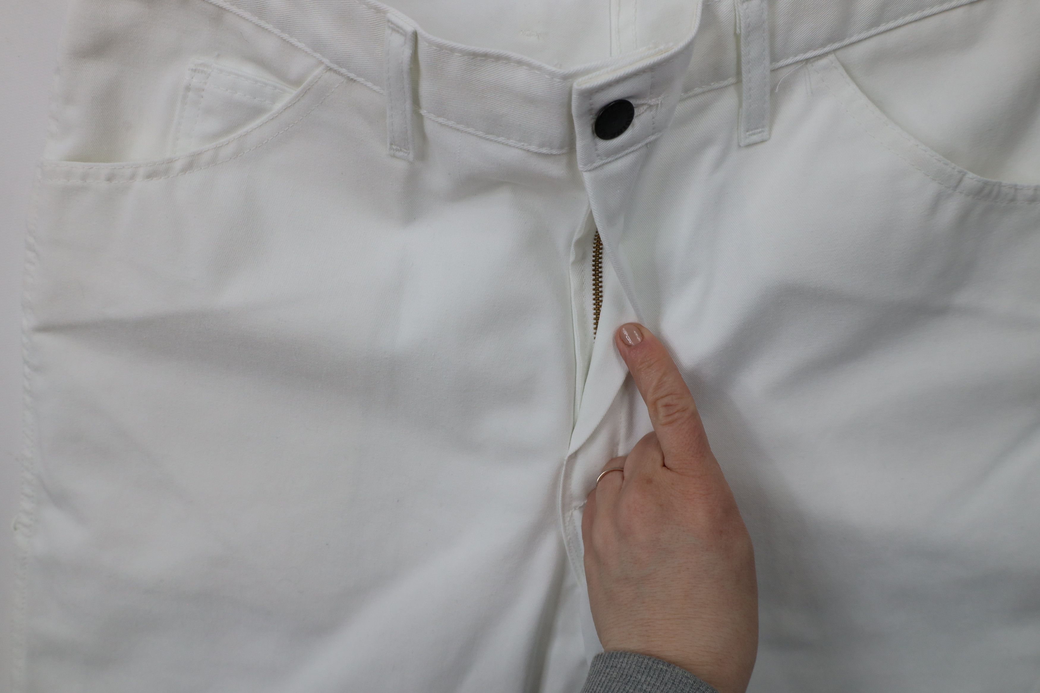 Dickies × Vintage Vintage Dickies Spell Wide Leg Dungaree Painter Pants White Size US 34 / EU 50 - 7 Thumbnail
