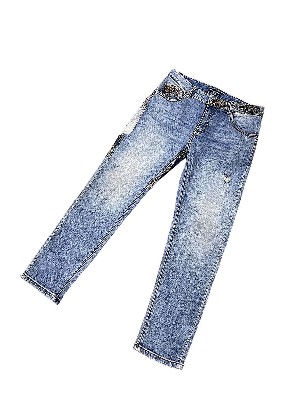 Dolce & Gabbana Designer Nice Design Japan Shasiko Boro Jeans Size US 32 / EU 48 - 11 Thumbnail